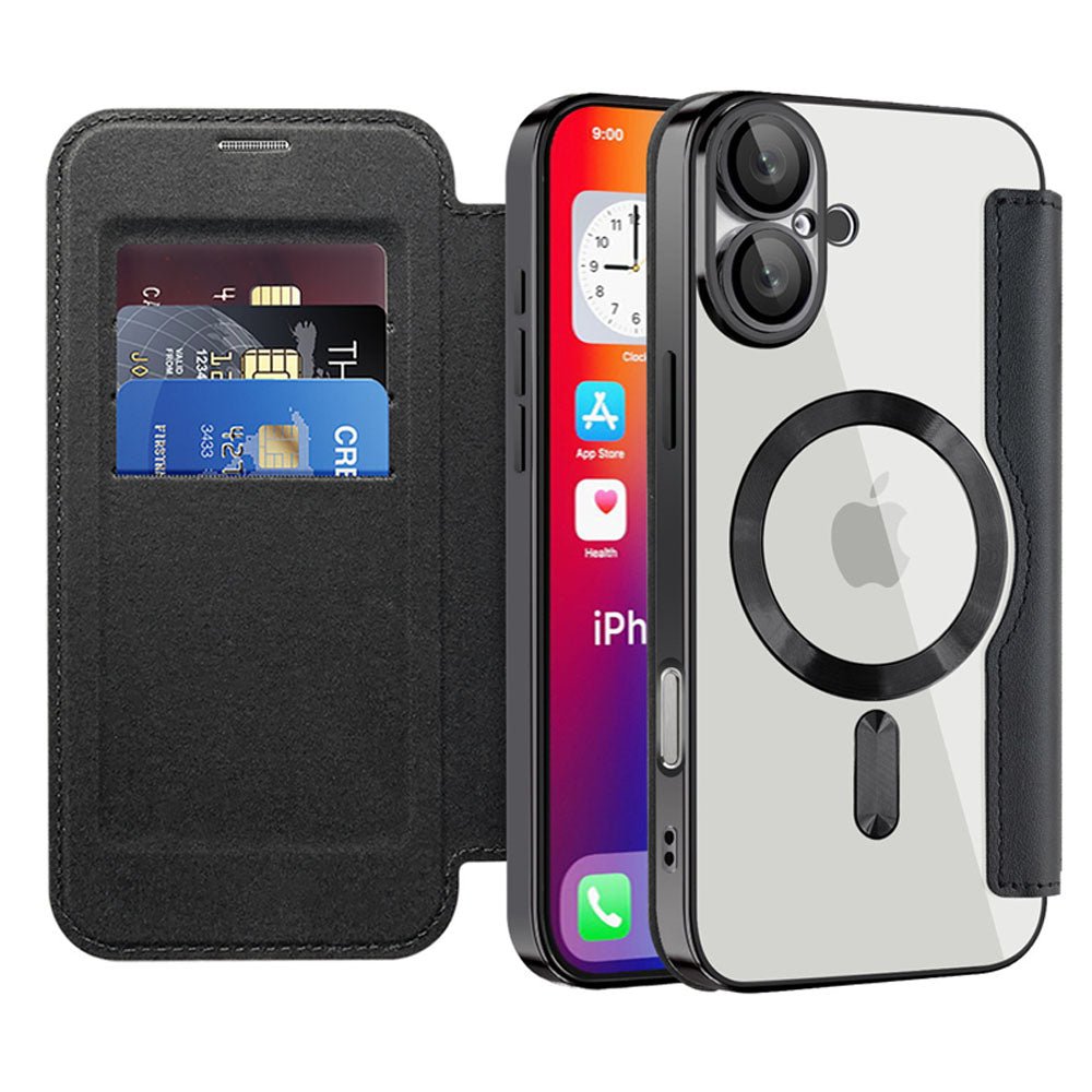 PureShield Wallet MagSafe iPhone Case - Slim Protective Cover with RFID Blocking for iPhone 13/14/15 Pro Max - Perfect for Travel, Work & Everyday Use