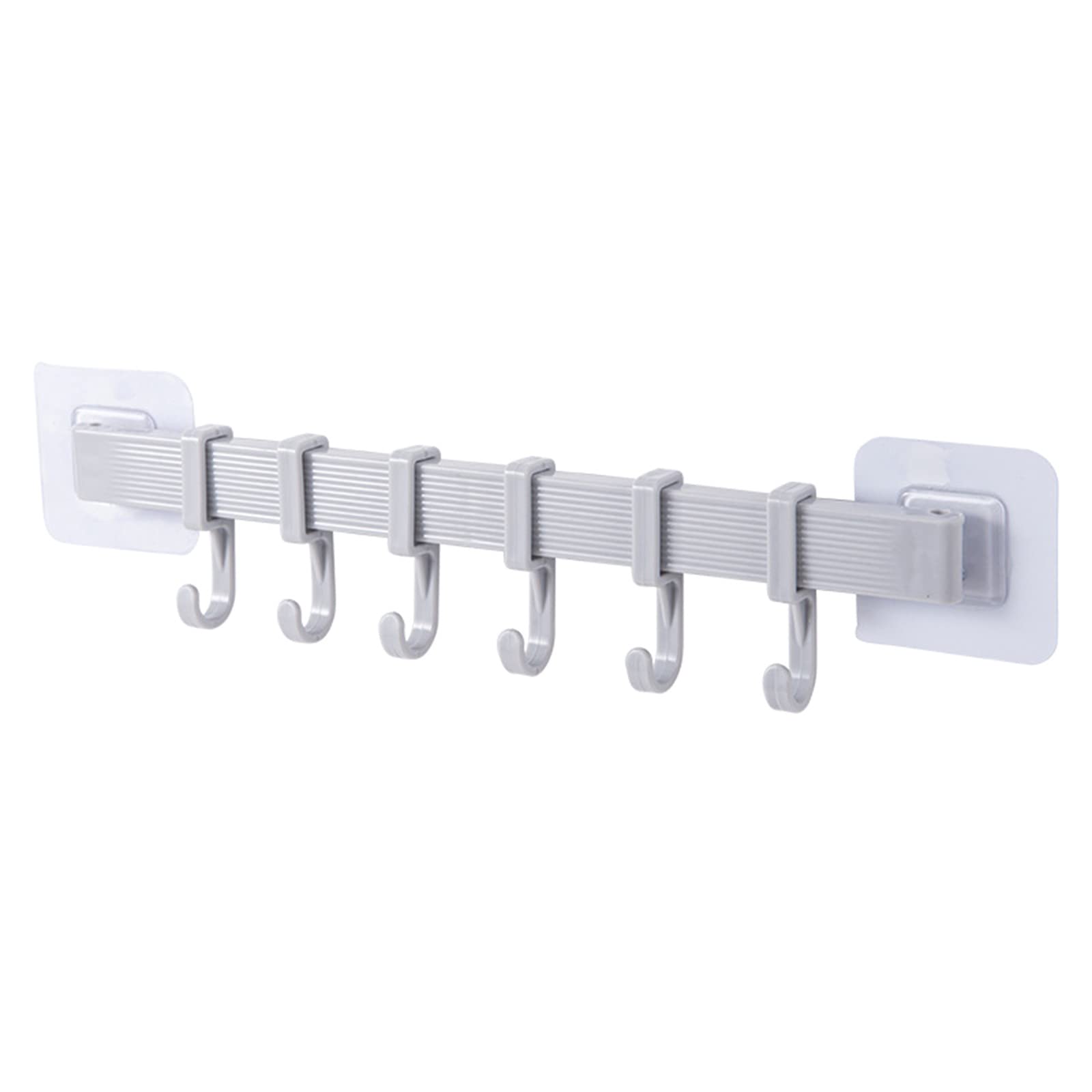 Modern White Wall Mounted Coat Rack with 6 Hooks - Space Saving Entryway Organizer for Hats, Coats & Accessories - Perfect for Living Room, Bedroom or Hallway Closet Organization