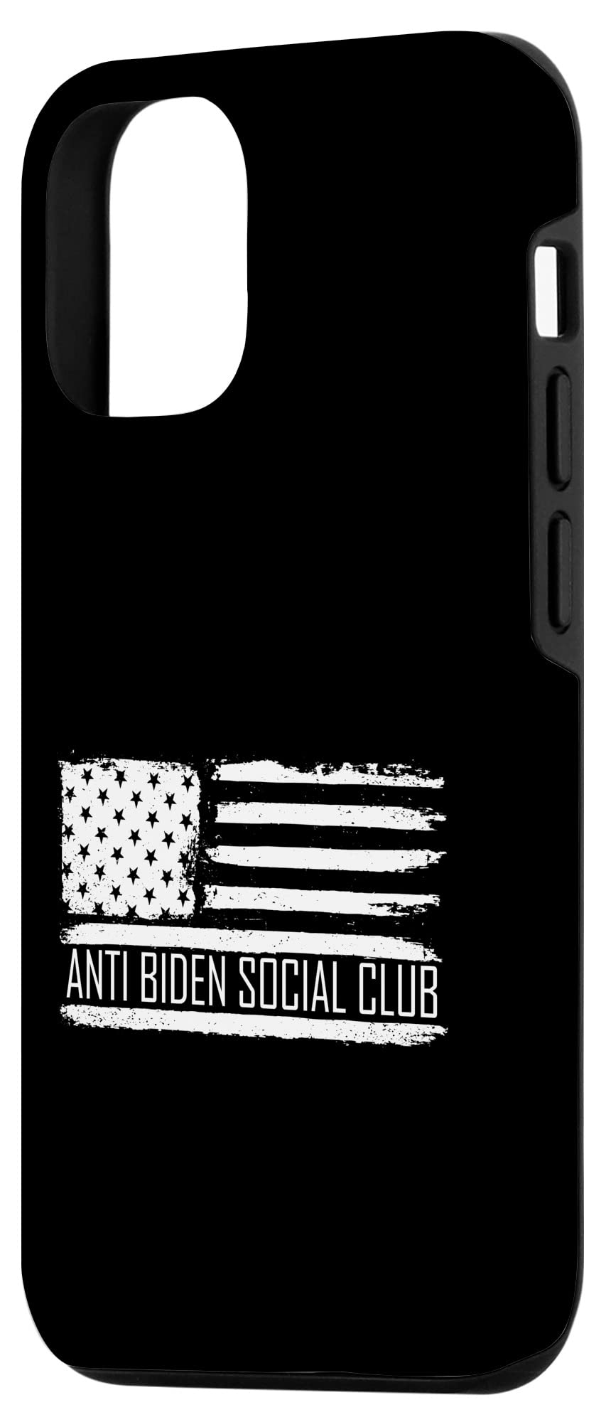 iPhone 12/12 Pro Case - American Flag Design with Anti-Biden Social Club Theme | Durable Protective Cover for Daily Use, Travel & Political Events
