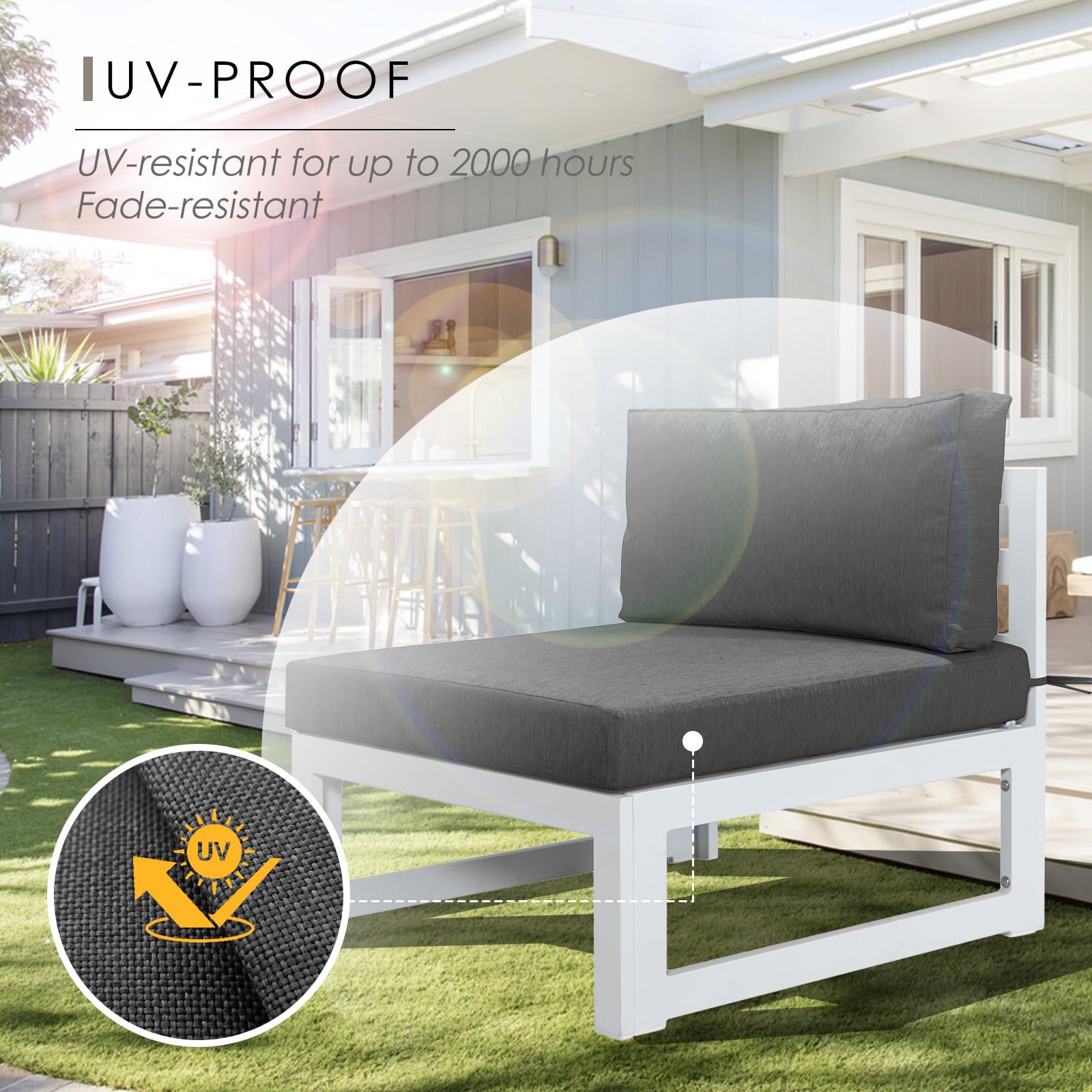 NICESOUL® 14-Piece Waterproof Outdoor Patio Cushion Covers 28