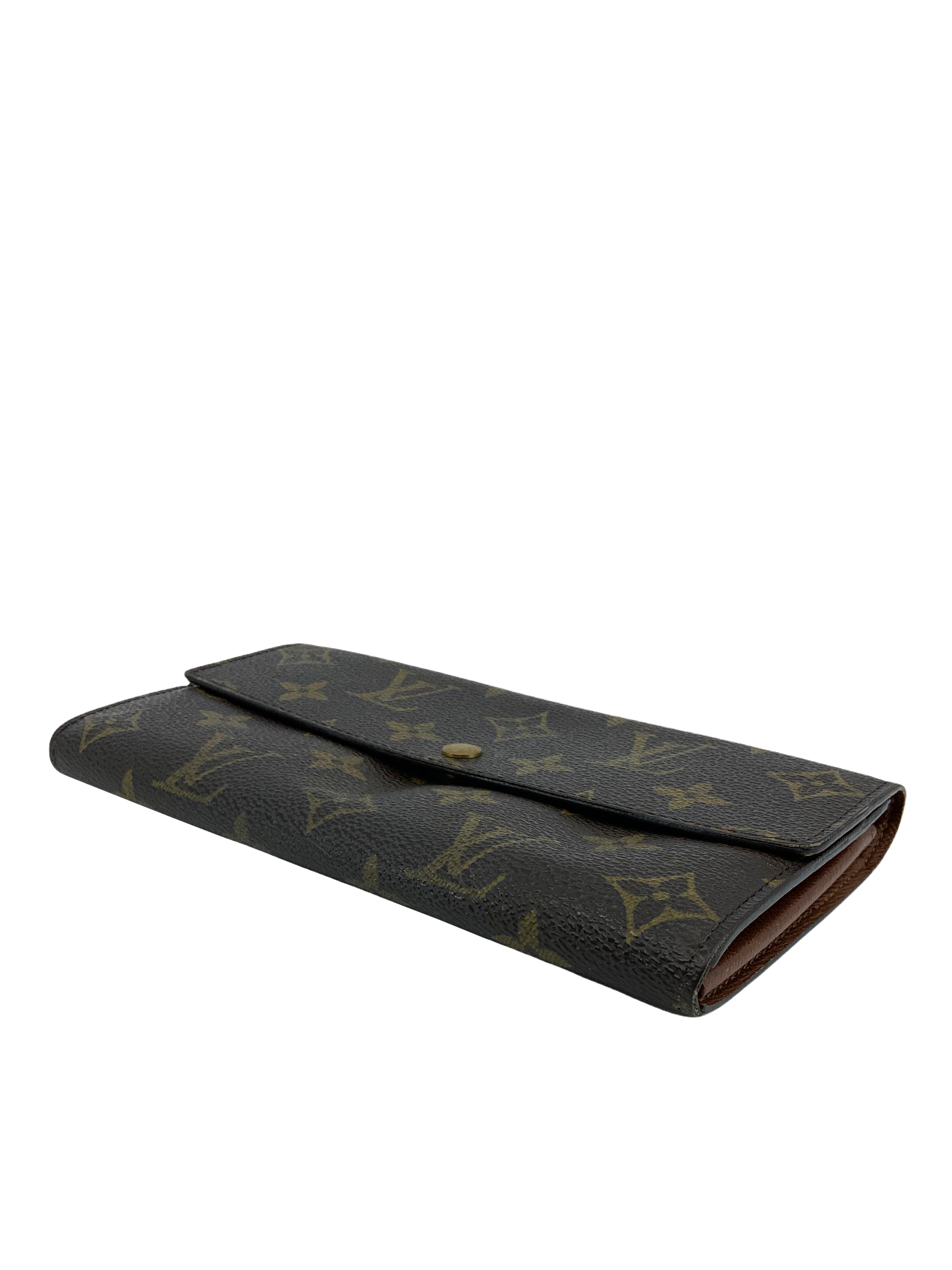 Authentic Louis Vuitton Monogram Canvas Long Flap Wallet for Women - Luxury Bifold Zip Around Purse Organizer - Perfect for Everyday Use, Travel & Gift Giving
