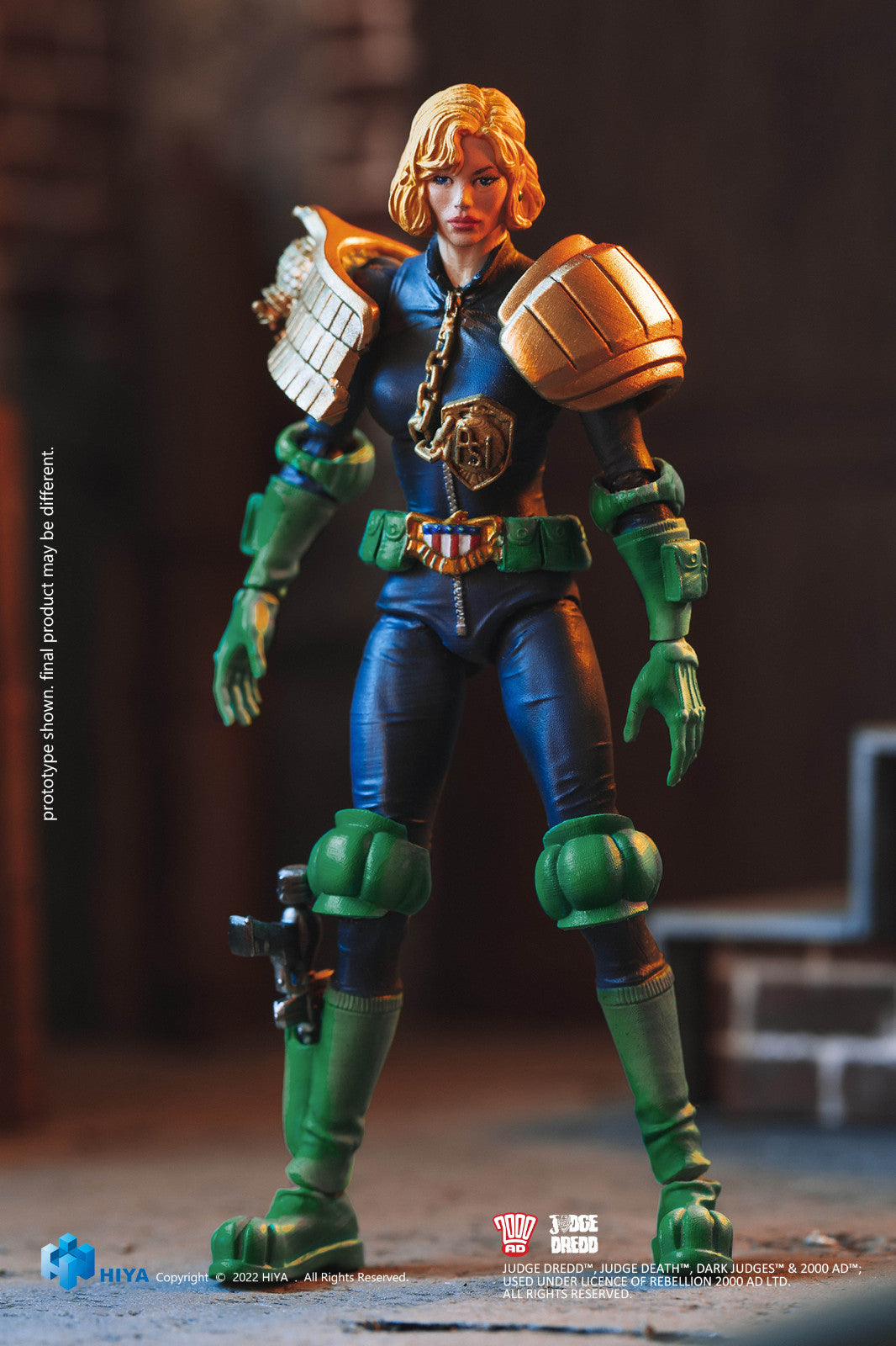 1/18 Scale HIYA 4-Inch Action Figure - Exquisite Mini Series Judge Dredd & Judge Anderson Collectible Toys for Display & Role Play | Perfect for Comic Fans & Collectors