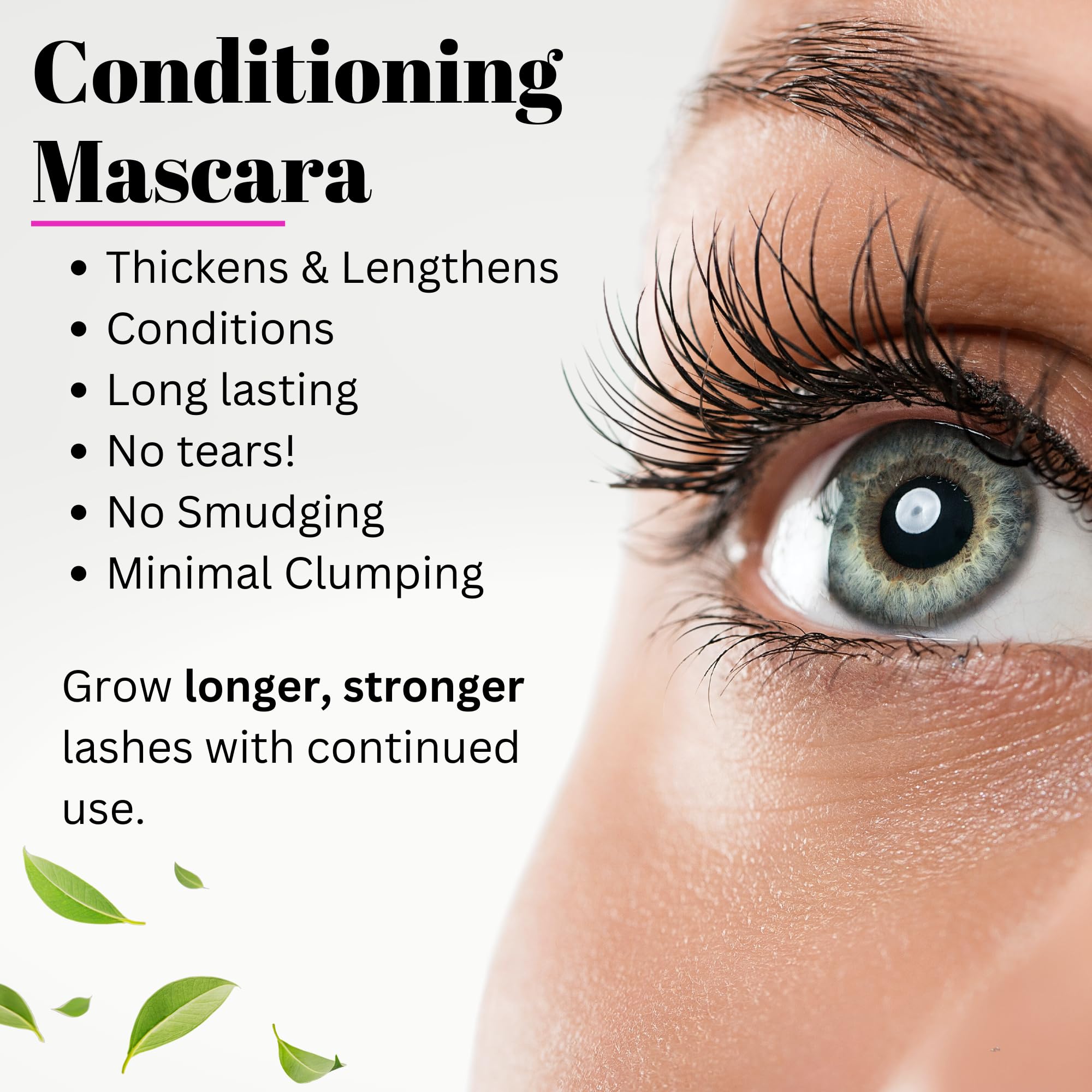 Fifth & Skin NATURLASH Natural Black Mascara - Hypoallergenic Vegan Mascara for Sensitive Eyes | Cruelty Free, Gluten Free & Paraben Free | Lengthens & Thickens Lashes | Perfect for Daily Wear & Special Occasions