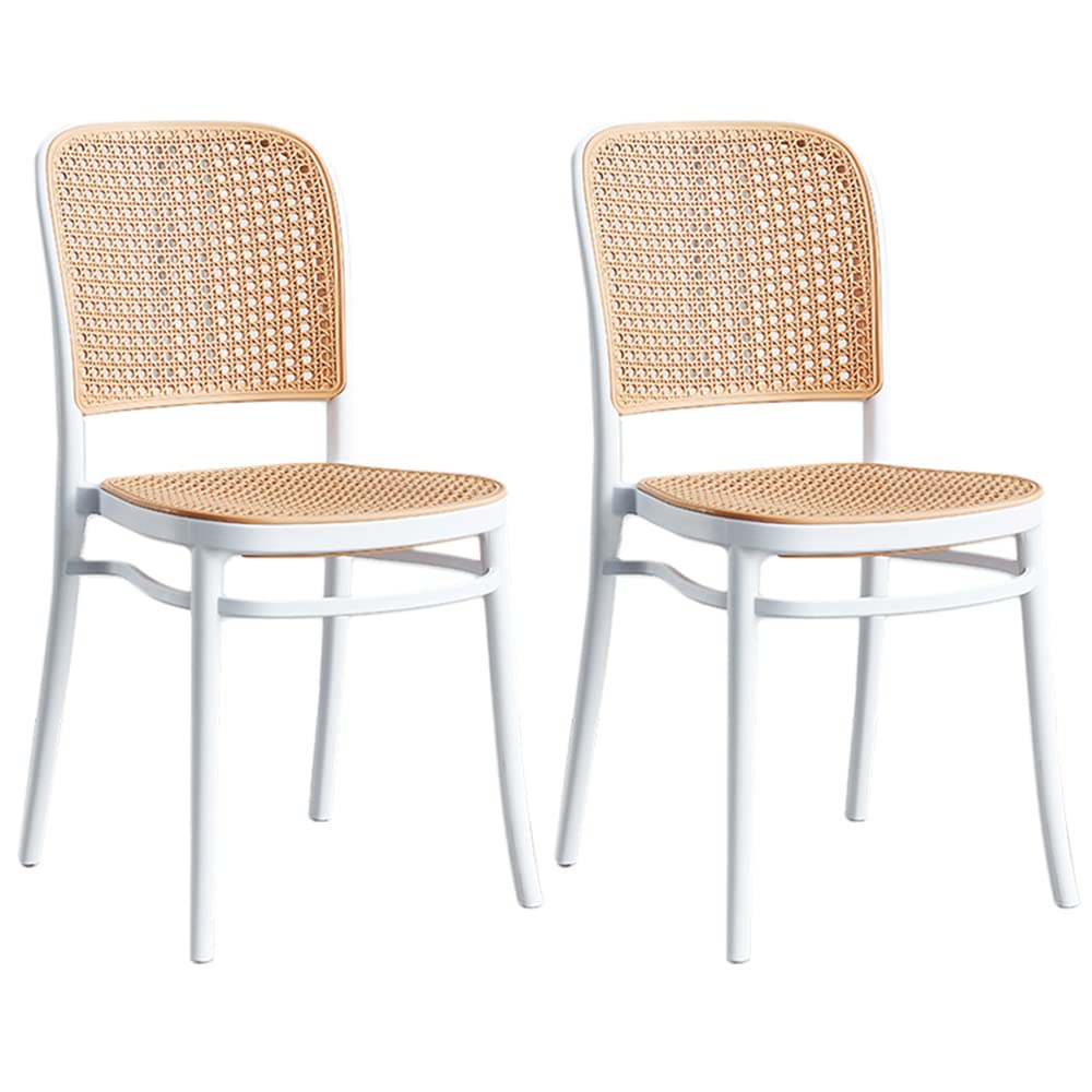 Nordic Rattan Weave Patio Dining Chair Set of 2 - 34
