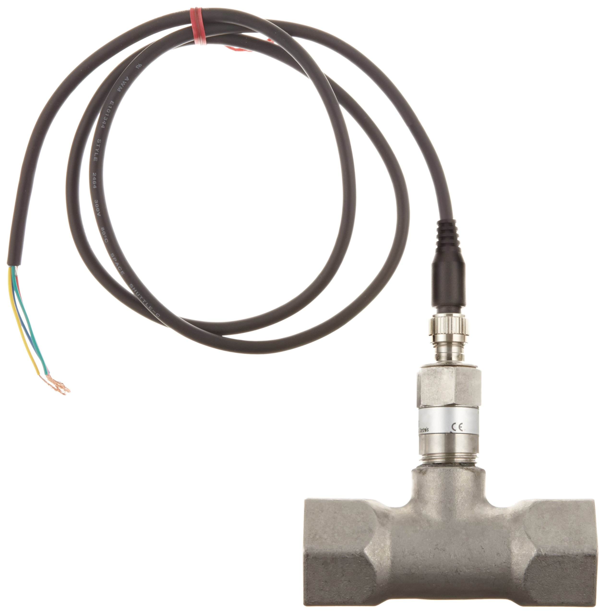 Gems Sensors FS-600 Series Stainless Steel 316 Flow Switch - Straight Thermal Dispersion, 0.97 GPM Flow Setting, 1