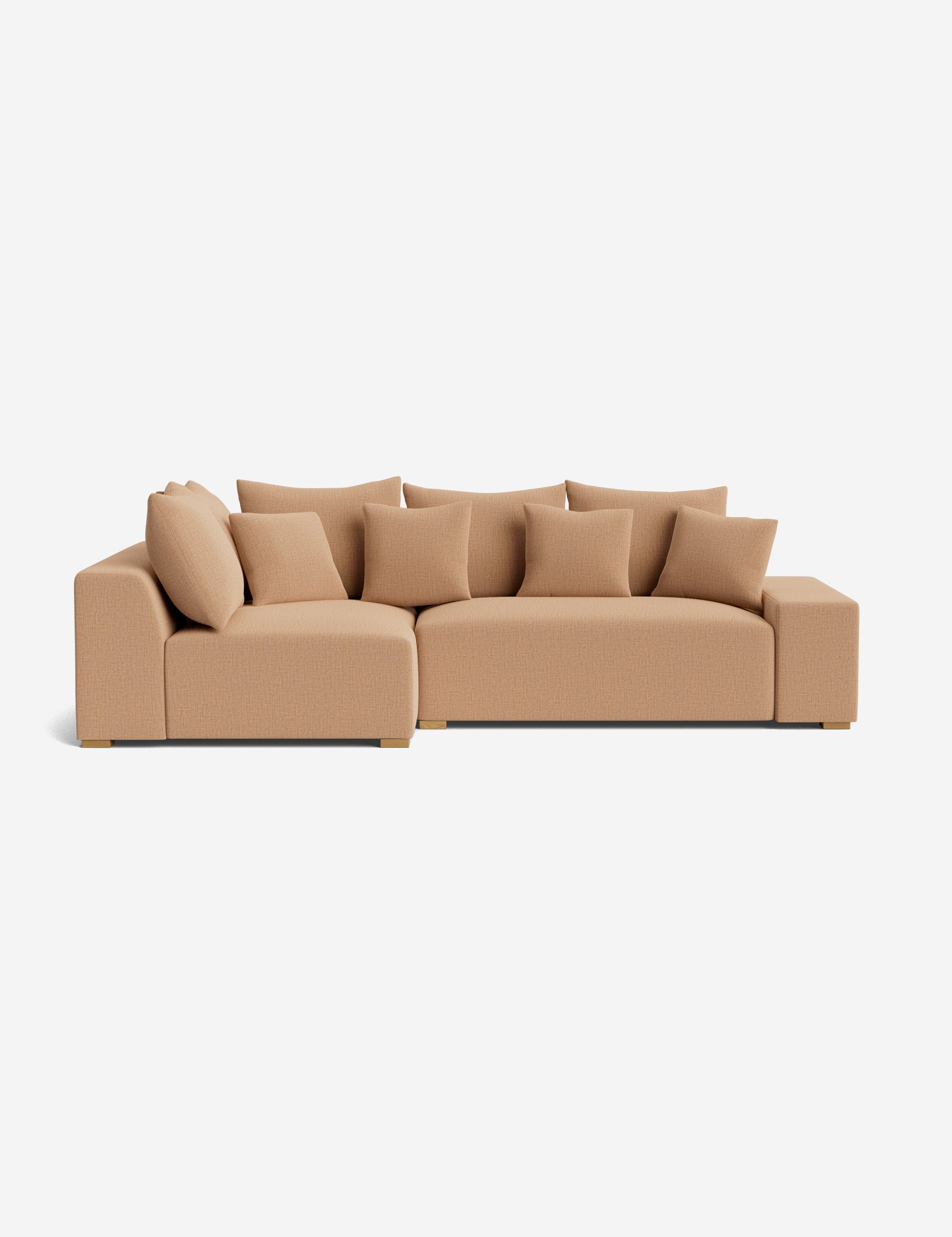 Stylish Clayton Sectional Sofa - Modern L-Shaped Couch for Living Room, Home Theater & Lounge Areas | Comfortable Fabric Upholstery & Spacious Seating