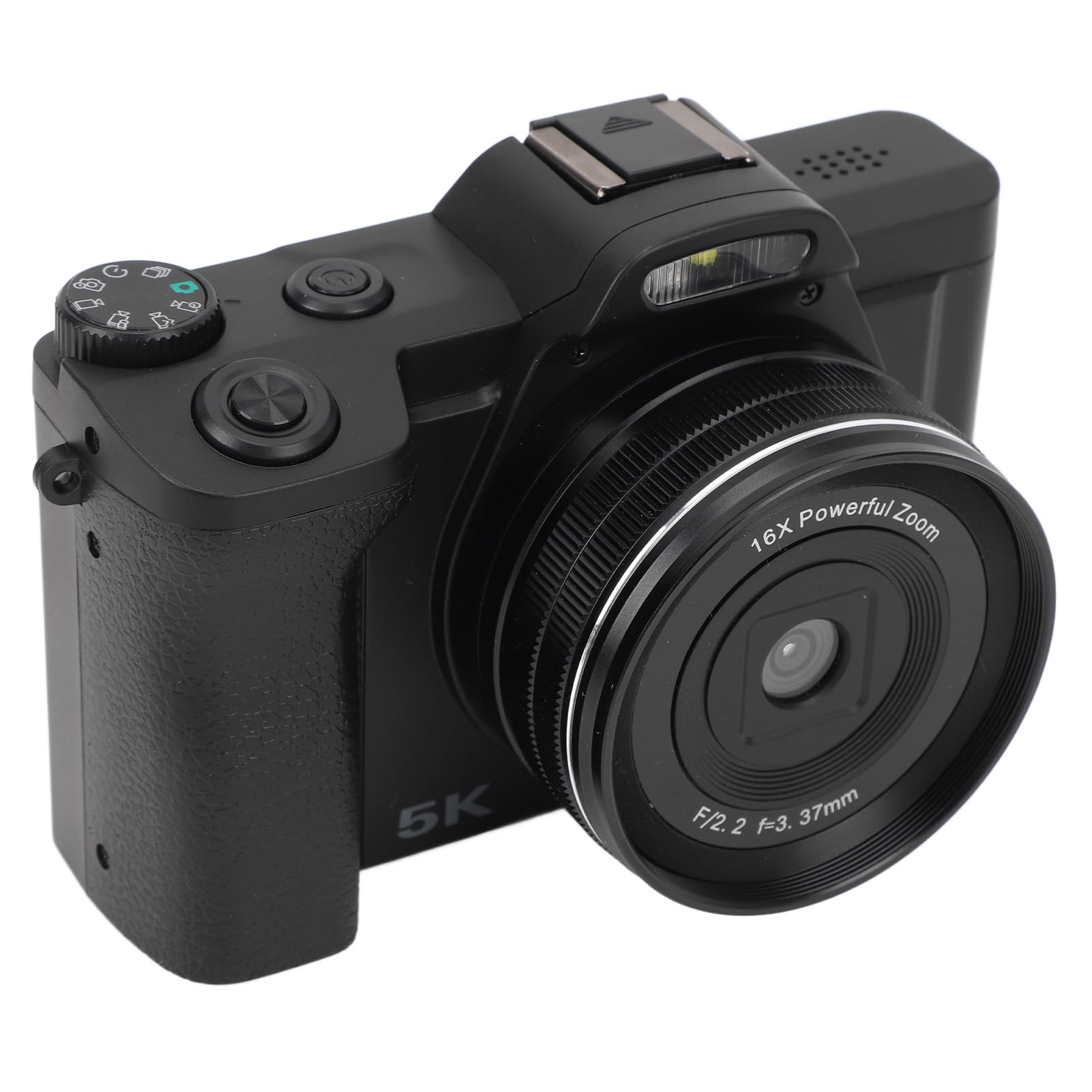 ASHATA 5K Digital Camera 48MP WiFi Vlogging Camera with 16X Zoom & Autofocus, 3.5
