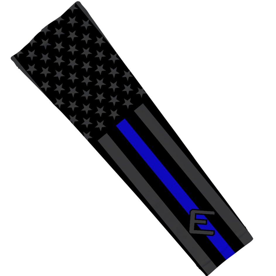 Thin Blue Line Arm Sleeve - Support Police Compression Sleeve for Men & Women - Perfect for Running, Sports & Outdoor Activities