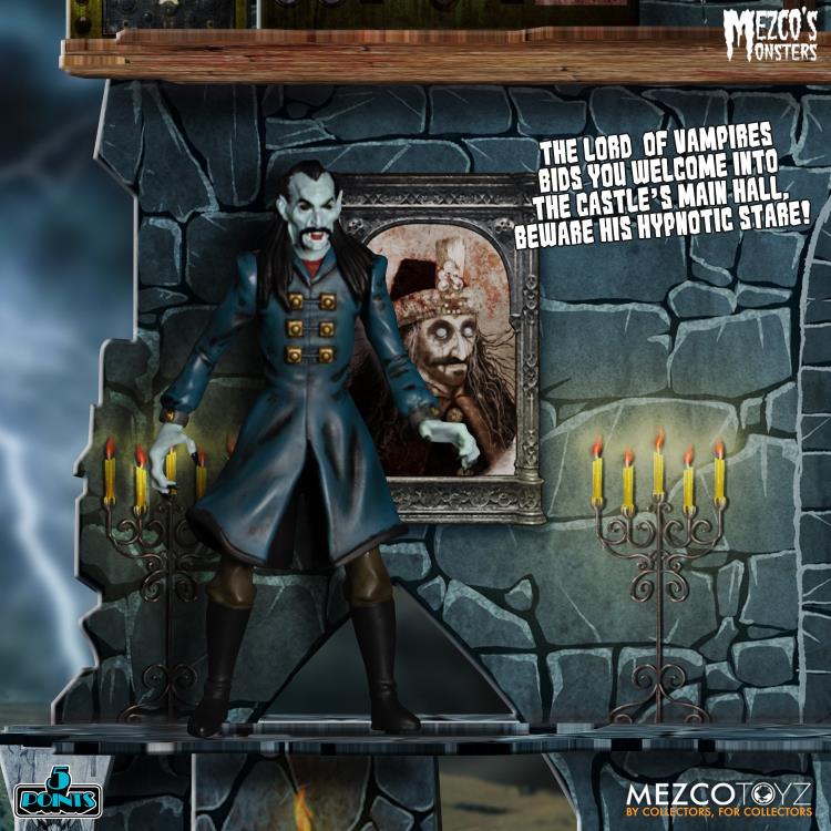 Mezco Monsters 5 Points Tower of Fear Deluxe Boxed Set Action Figure - Horror Collectible for Display & Scary Movie Nights