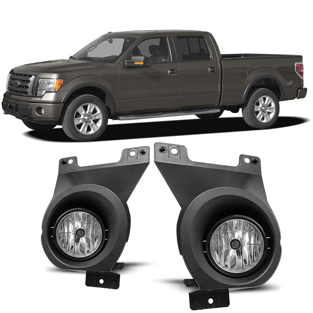 CPW Fog Lights Assembly Replacement - Compatible with 2009-2010 Ford F-150 F150 | Durable Fog Lamp for Enhanced Night Driving Safety & Off-Road Visibility