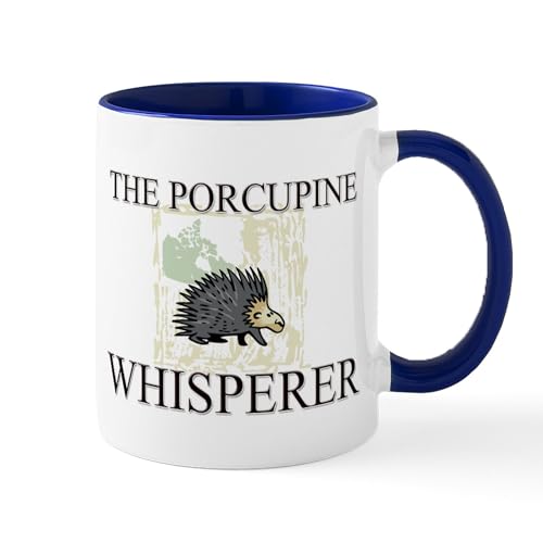 White/Navy Inside - The Porcupine Whisperer Mug