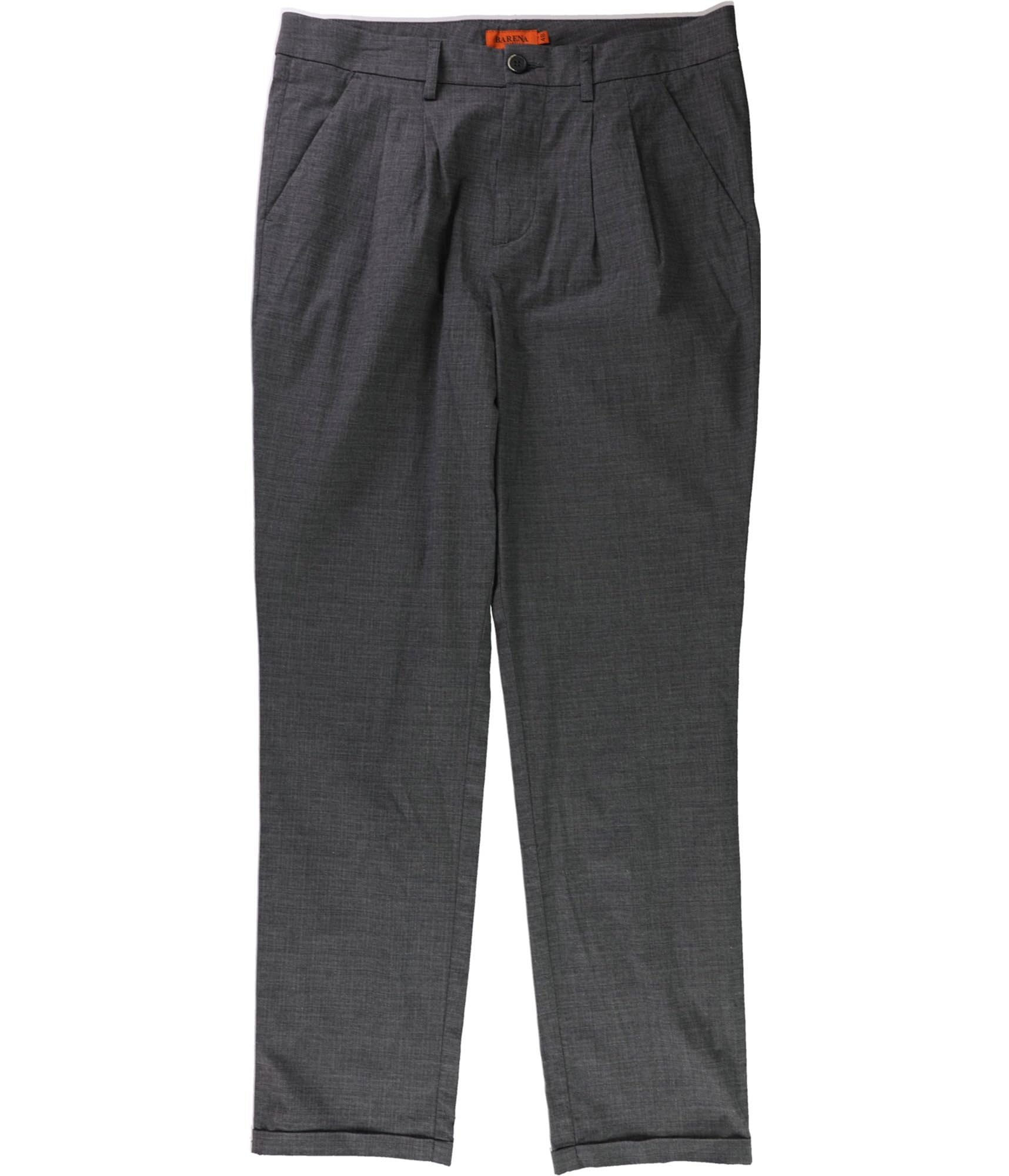 Men's Double Pleat Dress Pants - Classic Grey Formal Slacks Size 48 | Perfect for Office Wear, Business Meetings & Special Occasions
