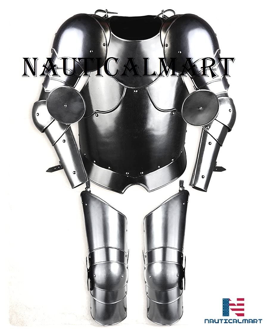Medieval Half Suit of Armor - Authentic Combat Body Armor for LARP, Cosplay & Historical Reenactment - Perfect for Renaissance Fairs, Theater & Collectors