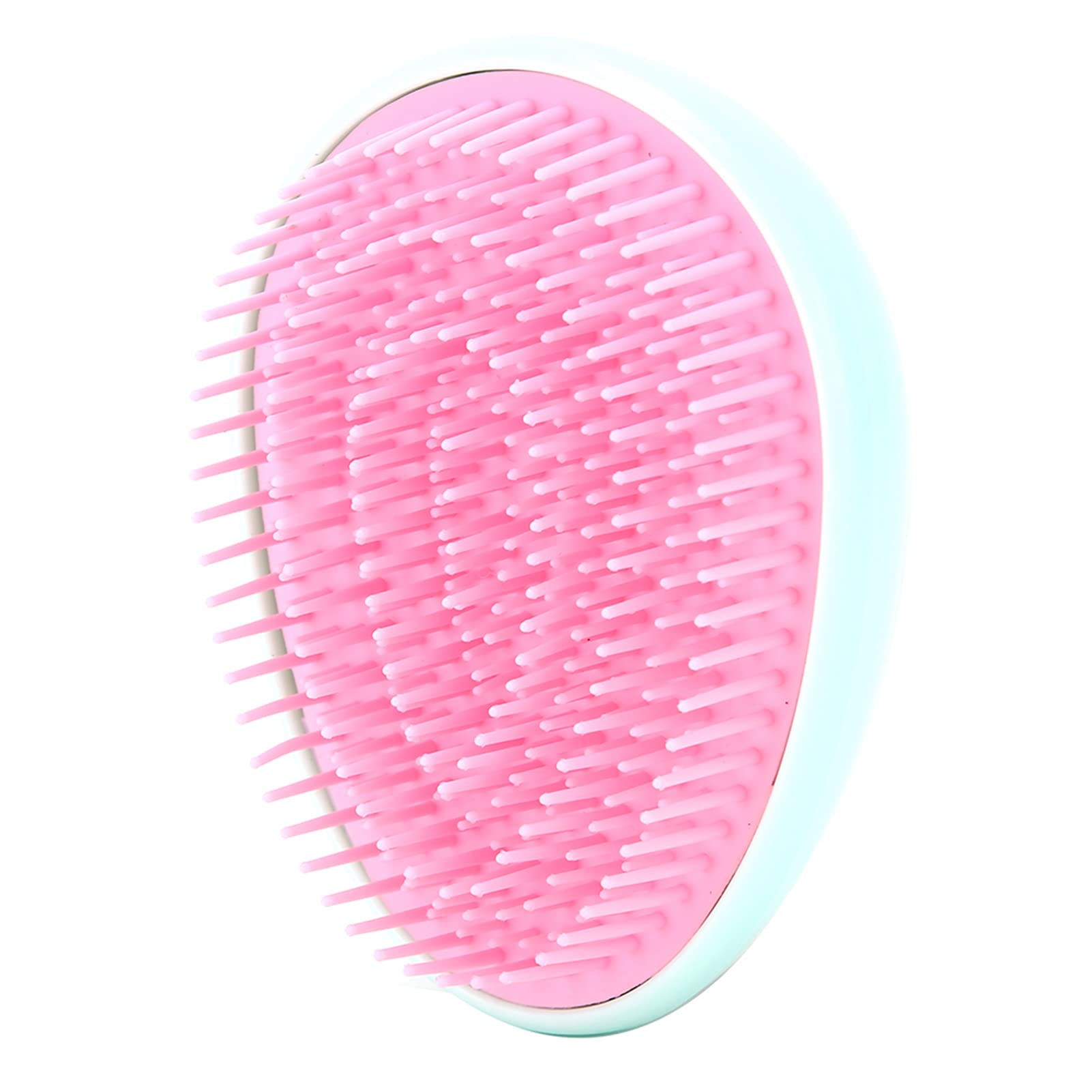 Egg Shape Hair Brush - Soft Silicone Scalp Massager & Comfortable Hair Comb for Stress Relief, Portable Mini Brush for Home, Office & Salon Use - Perfect for Relaxation, Travel & Daily Hair Care