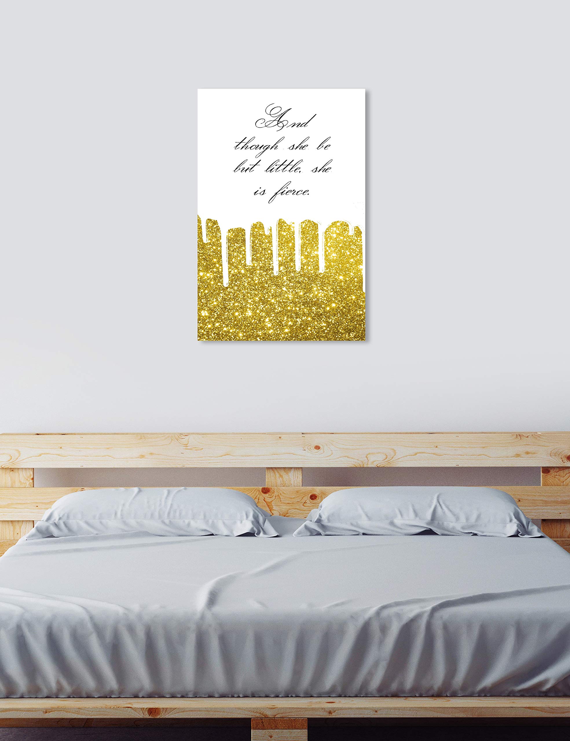 Fierce Typography Wall Art Canvas Print - 30