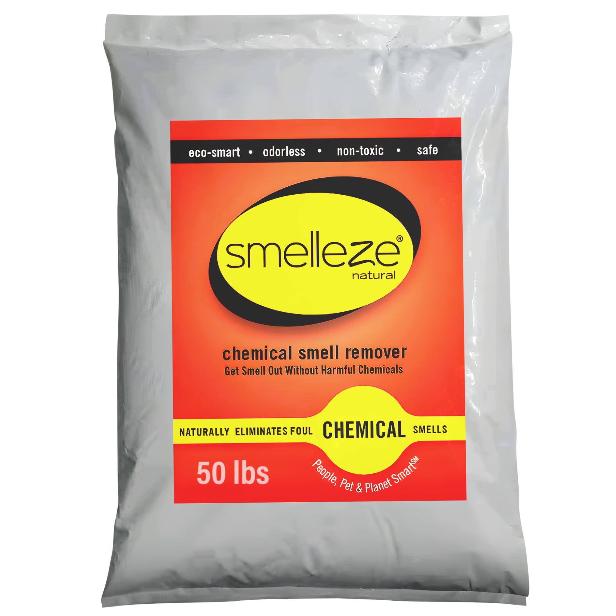 Natural Chemical Odor Eliminator Powder - Smell Remover for Home, Furniture, Car & Office | 50 lb Bag | Eliminates Harsh Odors in Homes, Businesses & Workspaces