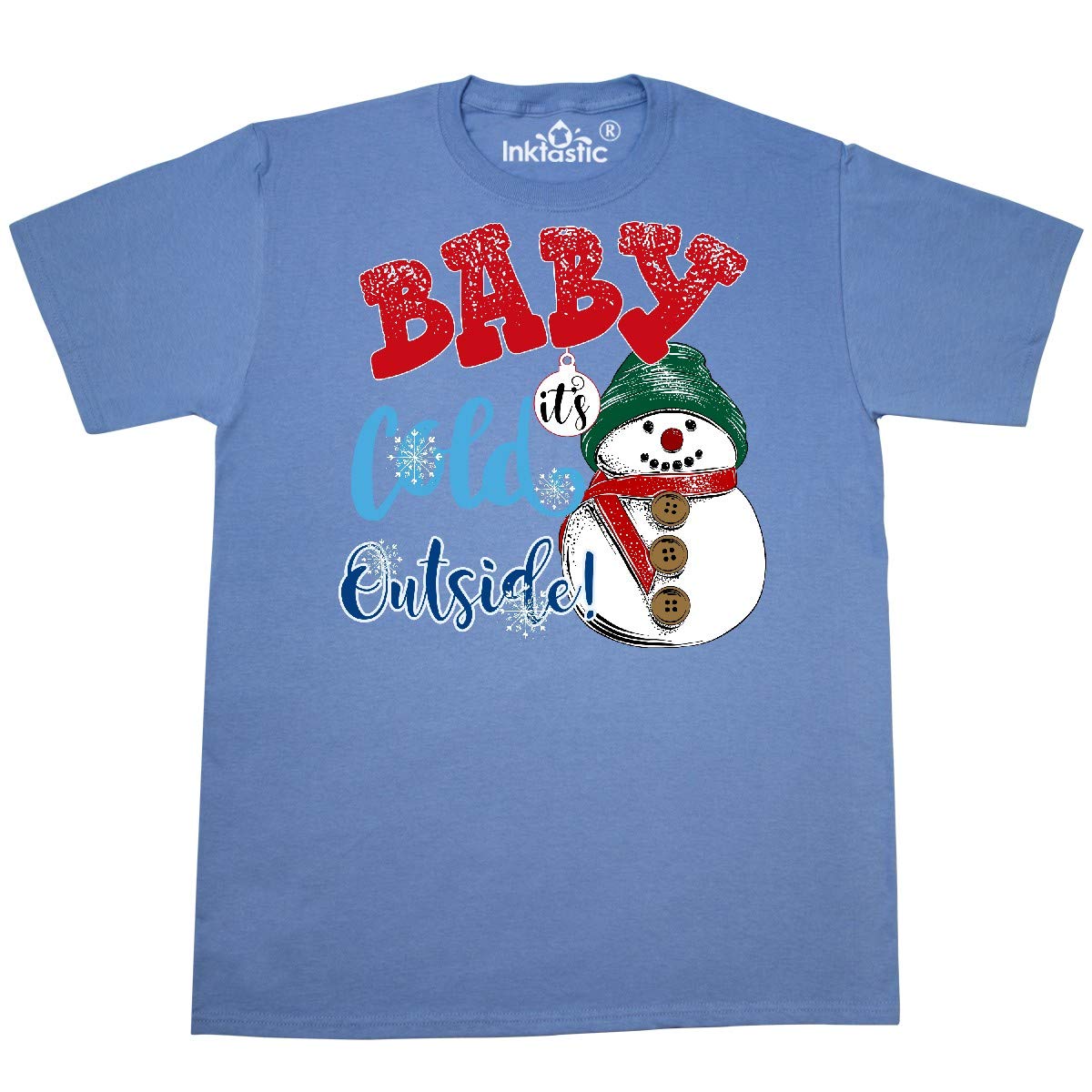 Inktastic Baby It's Cold Outside T-Shirt | Funny Winter Graphic Tee for Men & Women | Cozy Casual Wear for Christmas, Holidays & Cold Weather