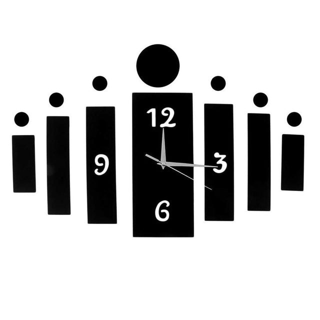 2017 New 3D DIY Quartz Mirror Wall Clock - Modern Home Decor for Living Room, Bedroom & Office - Silent Non-Ticking Battery Operated Clock - Perfect for Gifts, Wall Stickers & Drop Shipping