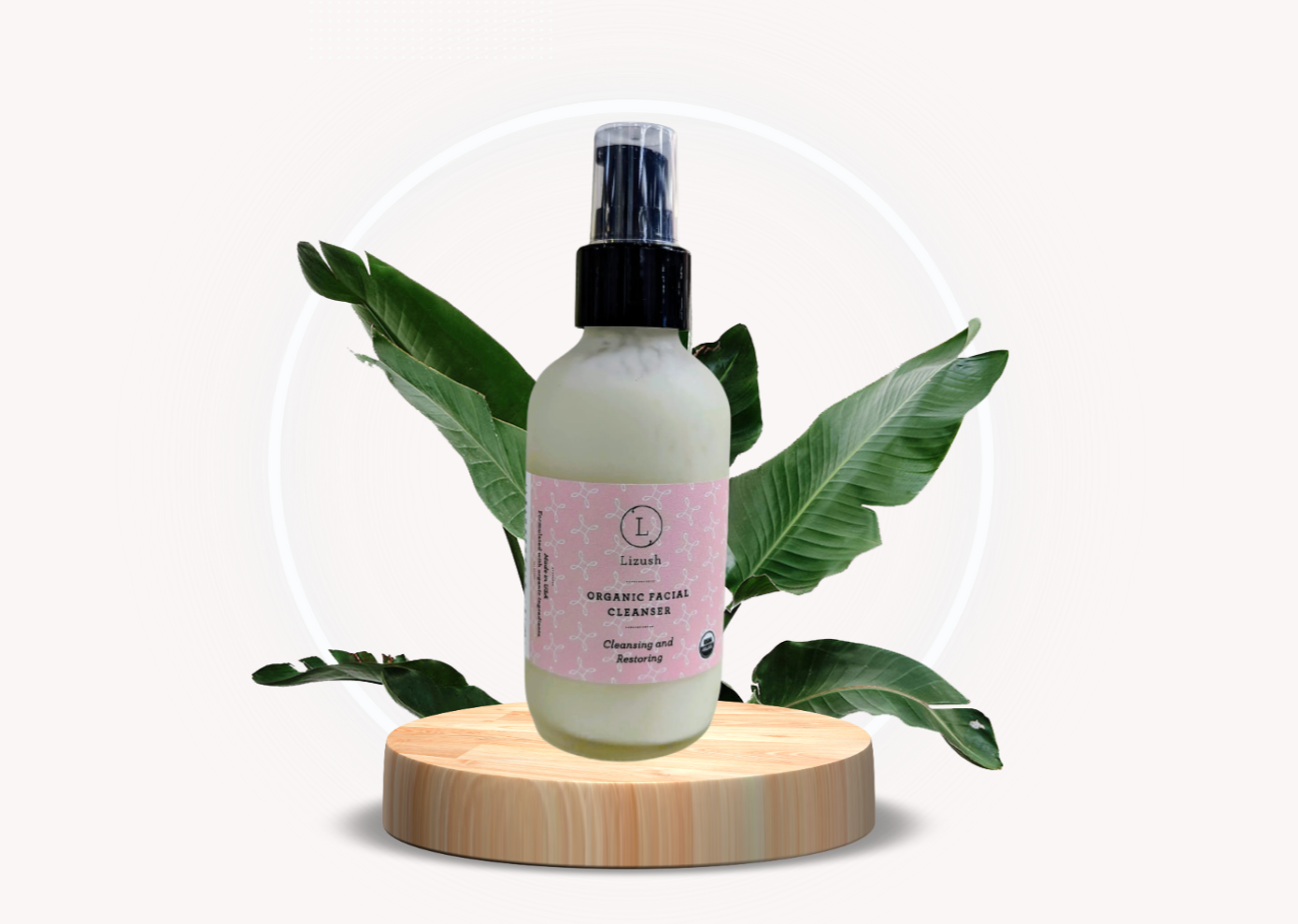 Organic Facial Cleanser for Sensitive Skin - Gentle Cleansing & Restoring Formula - Hydrating & Nourishing Daily Face Wash for Women & Men - Perfect for Morning & Night Skincare Routine