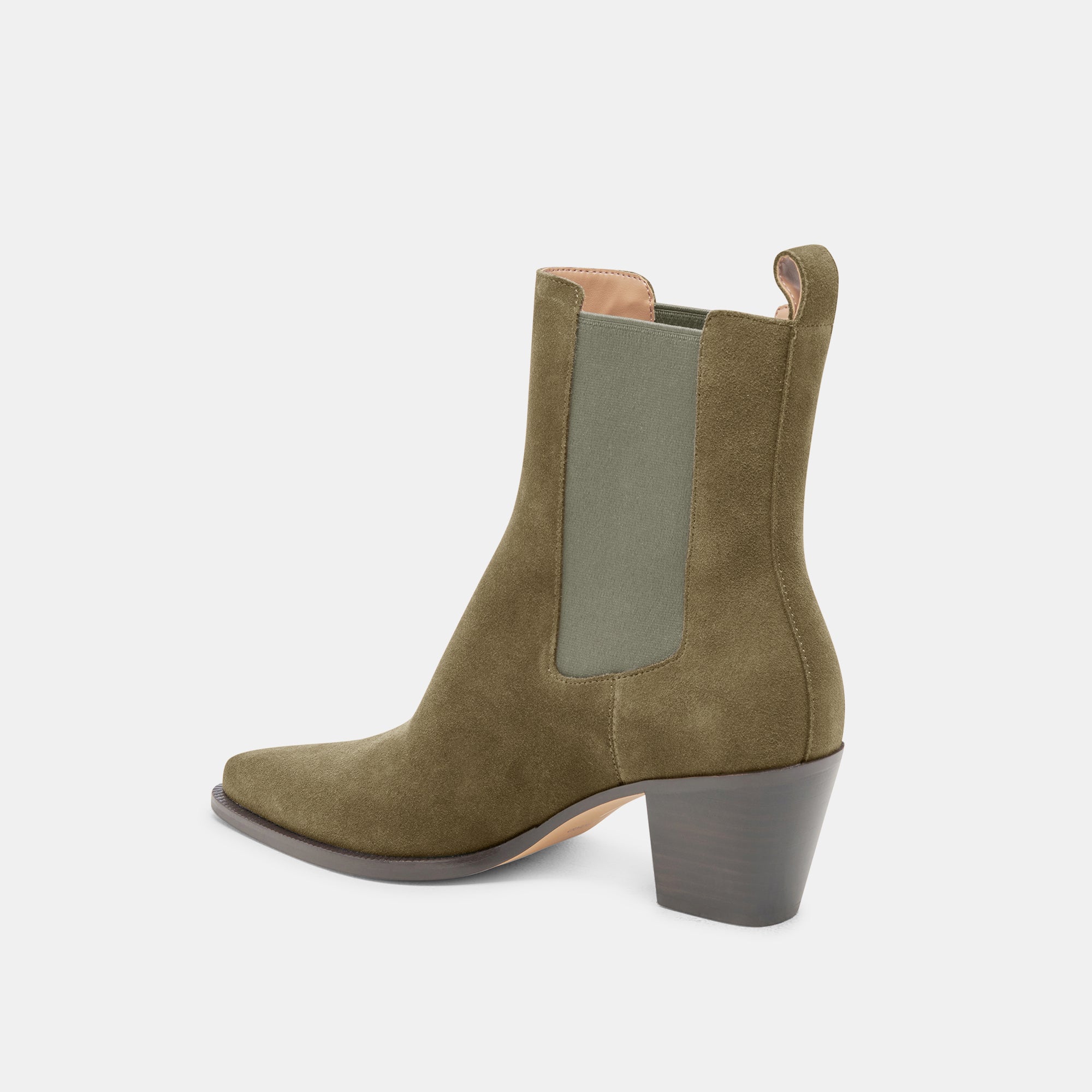 SHADIE H2O Waterproof Booties - Army Suede Winter Boots for Women | Slip-Resistant Comfortable Ankle Boots for Outdoor Hiking & Casual Wear