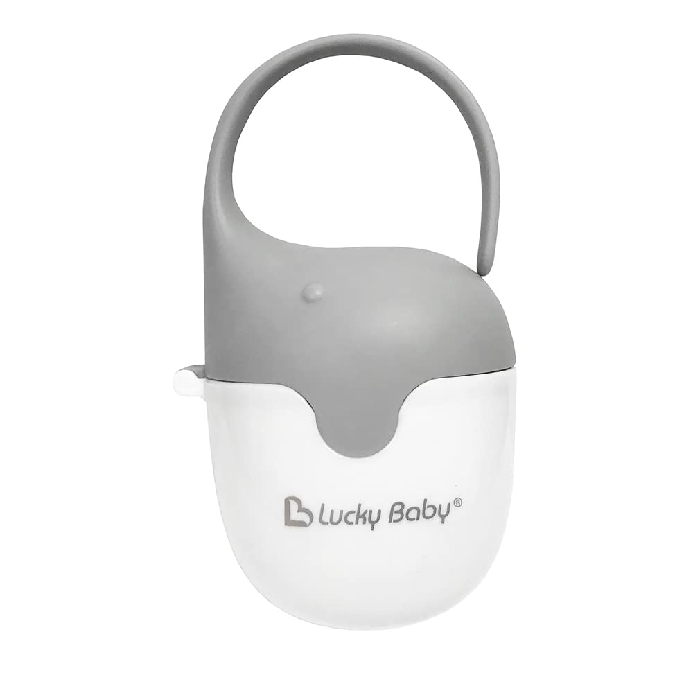 BUZHI Baby Pacifier Holder Case - BPA Free Travel Soother Container with 2 Pacifiers - Perfect for On-the-Go Parents, Daycare & Outdoor Activities