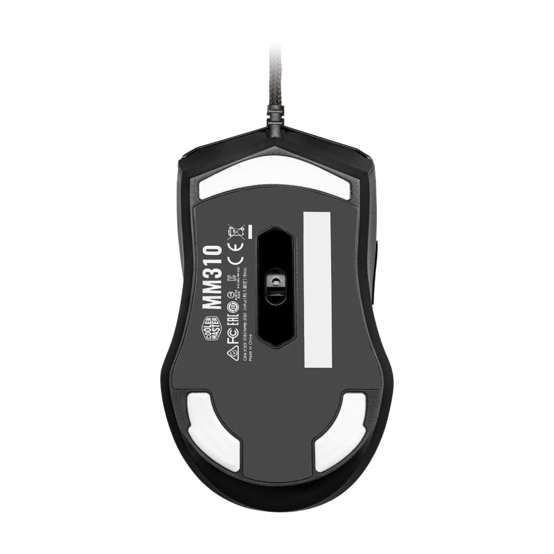 Cooler Master MM310 RGB Gaming Mouse - Wired Optical Gaming Mouse with 6200 DPI, Ergonomic Design, 7 Programmable Buttons for PC Gamers - Perfect for FPS, MOBA, and MMO Games (Black, 2-Year Warranty)
