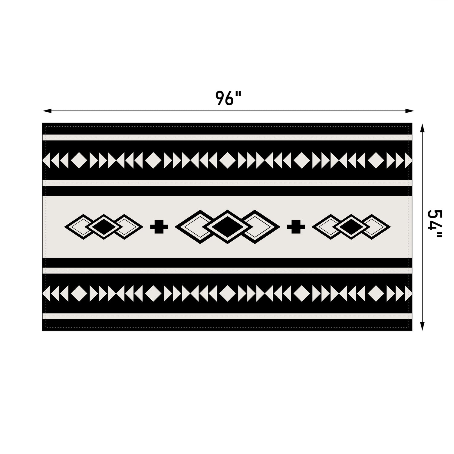 Southwestern Boho Tablecloth - Stylish Polyester Table Cover for Dining, Kitchen, and Outdoor Picnics