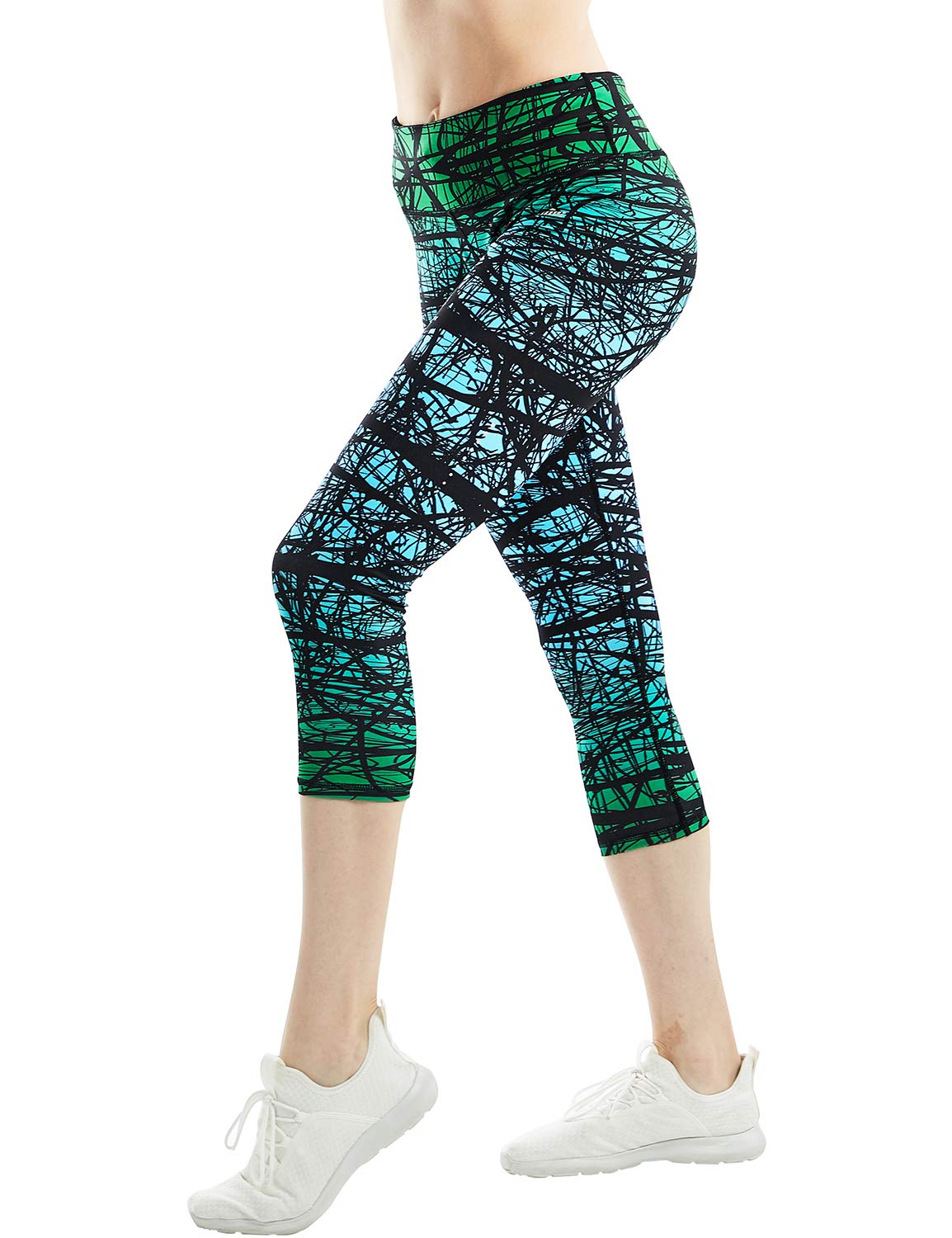 COOLOMG Women's High-Waisted Yoga Leggings with Hidden Pockets - Breathable Workout Tights for Running, Gym & Lounge