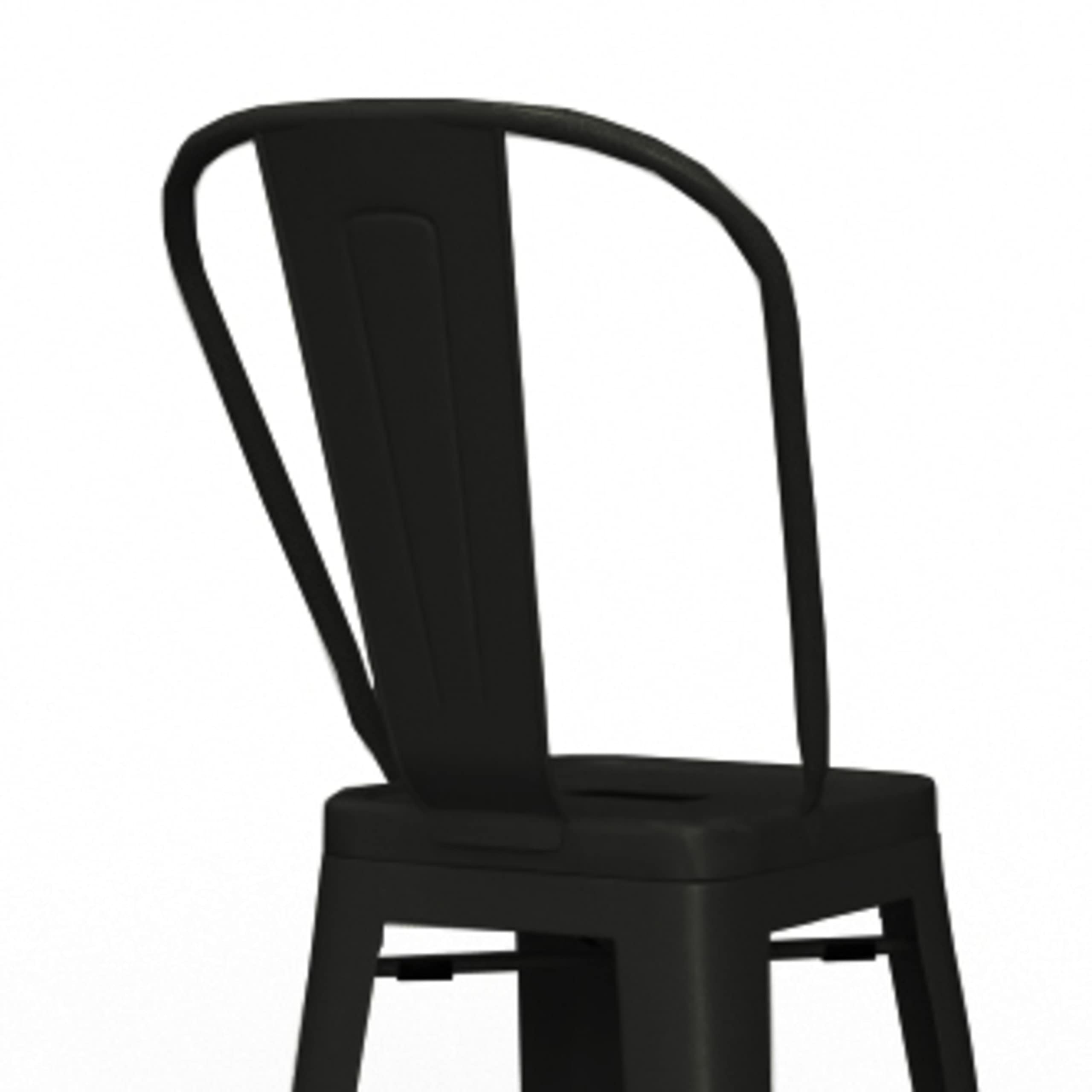 SIMPLIHOME Fletcher Industrial 24 Inch Metal Counter Height Bar Stools (Set of 2) - Black Metal Stools for Kitchen Island, Breakfast Bar & Dining Room - Modern Industrial Style Counter Stools for Home & Restaurant Use