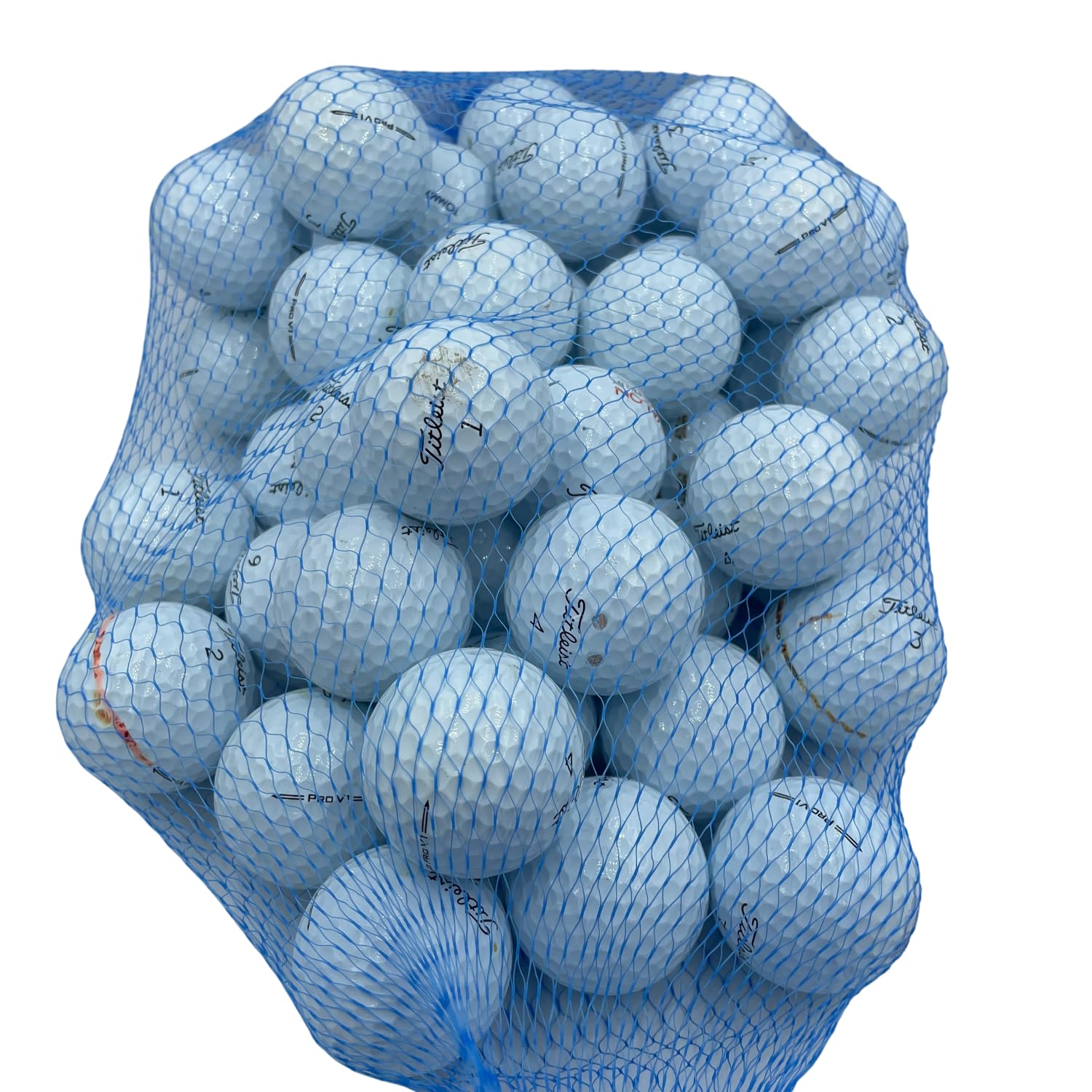 Premium Recycled Titleist Golf Balls Pro V1 2023/2024 Model - 4A/Near Mint Condition | Practice, Training & Tournament Use | Eco-Friendly Golf Accessories