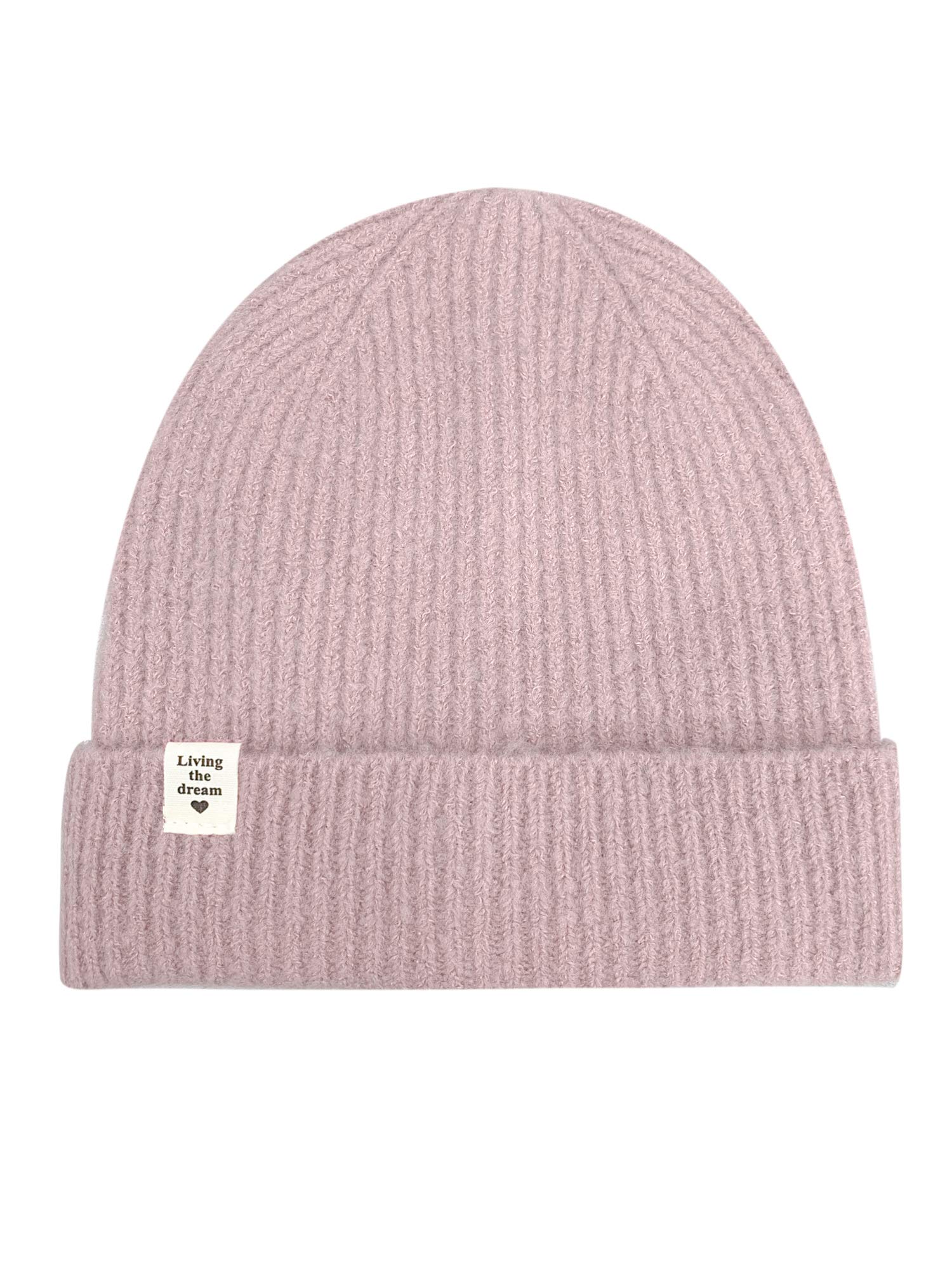 Warm Soft Rib Knit Beanie Hat for Women & Men - Winter Cuffed Skully with Moss Rose Design | Cozy Outdoor Activities, Snow Sports & Casual Winter Fashion