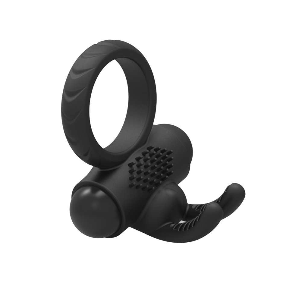 Premium Electric Vibrating Cock Ring - Rabbit Penis Ring with Time Delay Function | Men's Pleasure Enhancer & Sex Stimulator | Perfect for Couples Play & Solo Exploration