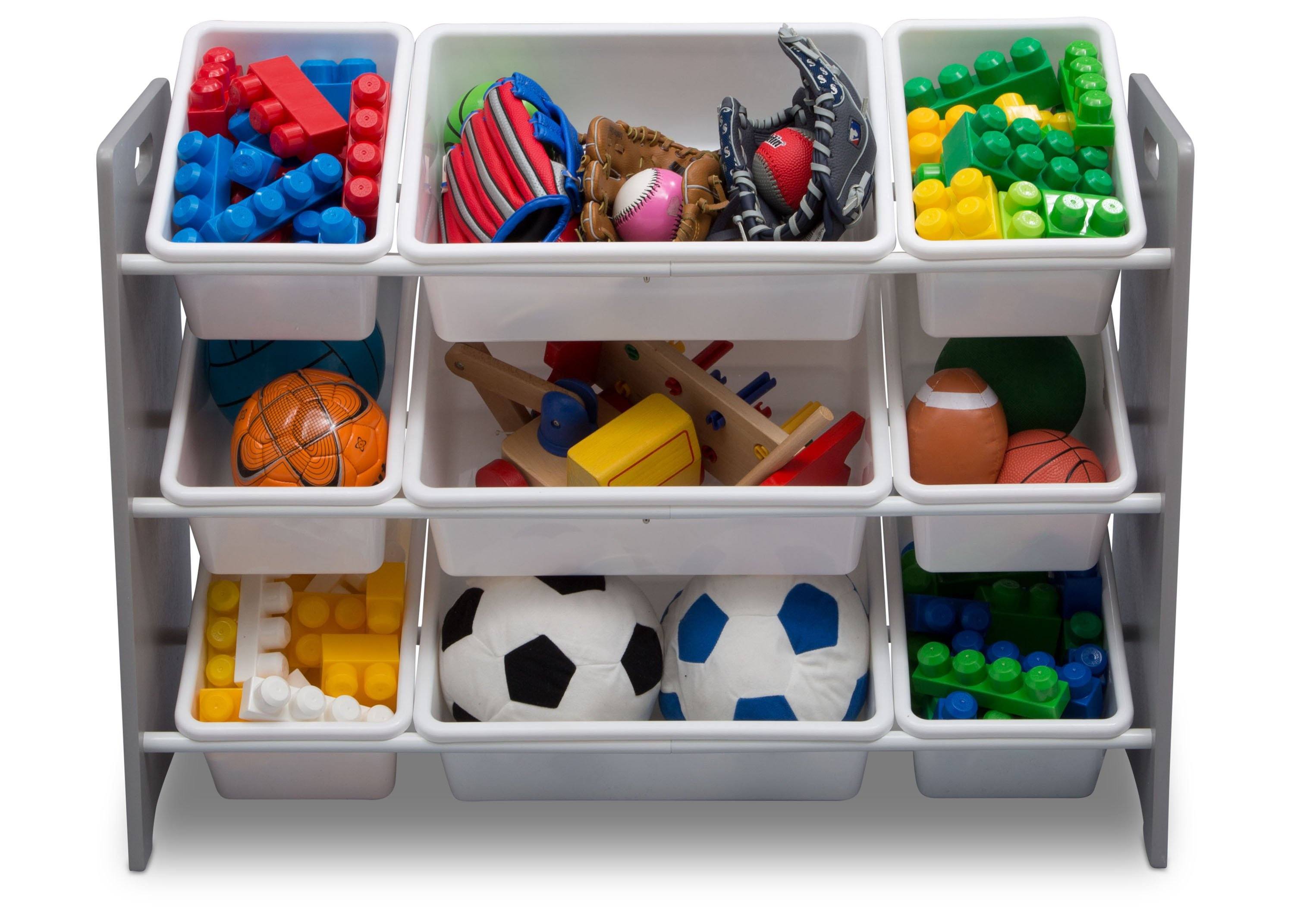 MySize 9 Bin Plastic Toy Organizer - Kids Room Storage Solution for Toys, Books & Crafts - Perfect for Playroom, Bedroom & Classroom Organization