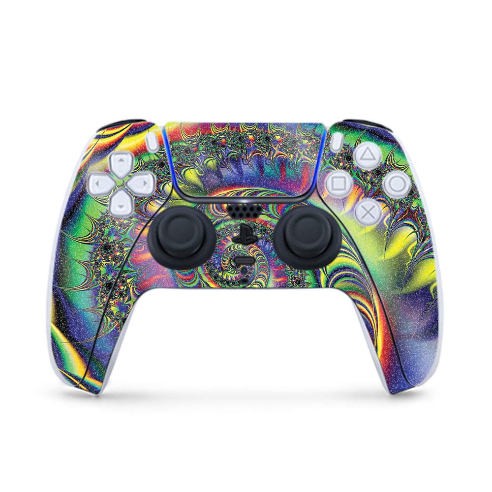 MightySkins Glossy Glitter Gaming Skin for PS5 Controller - Acid | Durable High-Gloss Finish | Easy to Apply & Remove | Made in USA | Customize Your Playstation 5 Controller for Gaming, Streaming & Esports