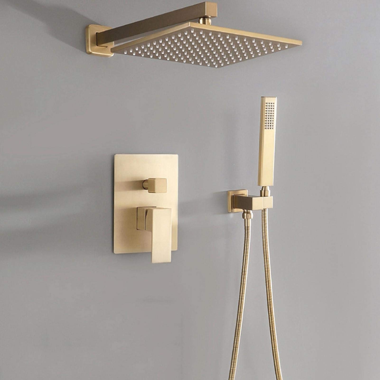 Rust-Resistant Concealed Shower Set with Hand Shower - Premium Copper Bathroom Fixtures for Home, Hotel & Kitchen | Perfect for Modern Bathroom Renovations & Spa-Like Shower Experience