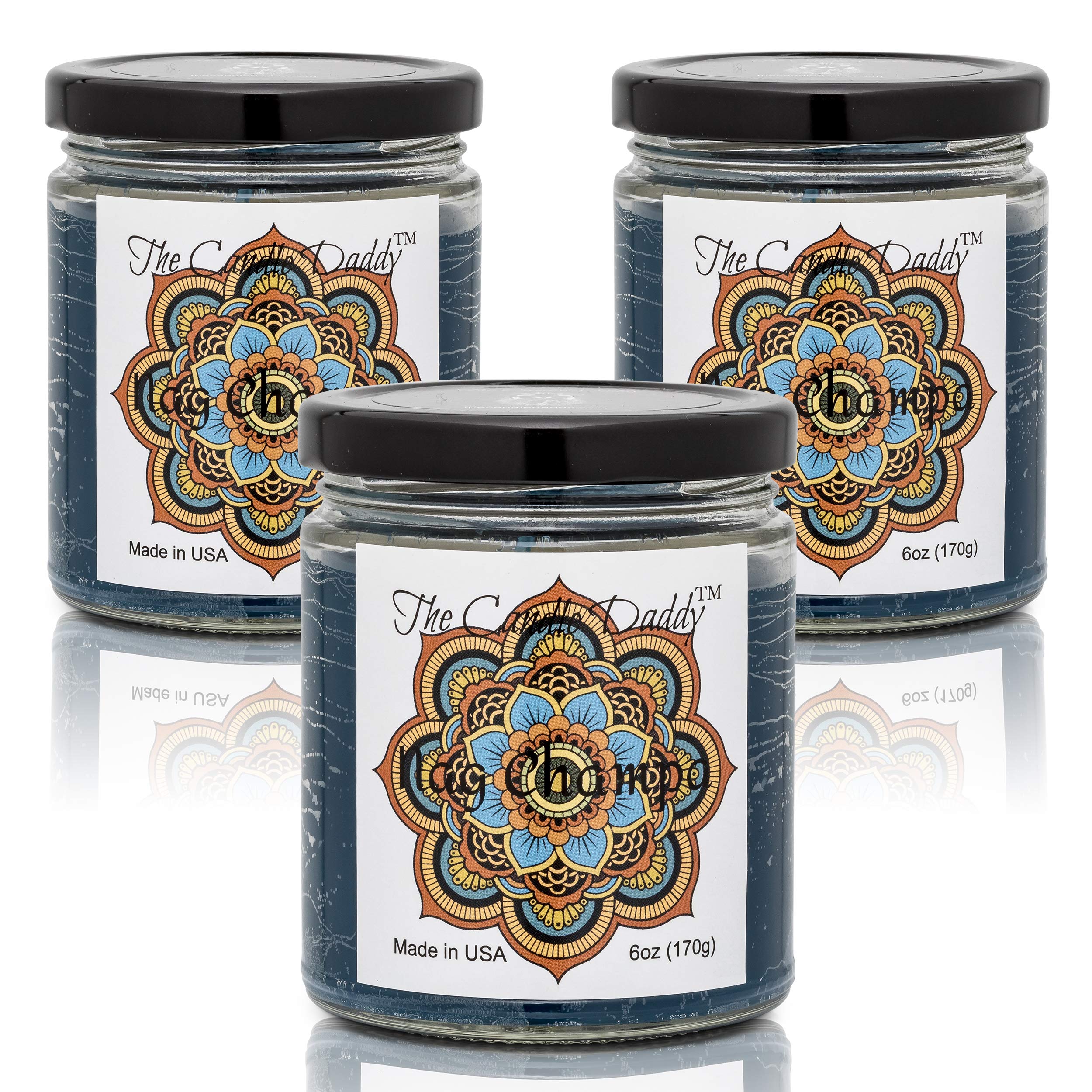 3 Pack Nag Champa Scented Candles - 6 oz Each for Aromatherapy, Meditation & Home Decor | Long-Lasting Fragrance for Relaxation & Stress Relief