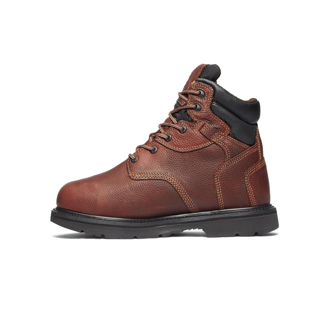 Flexshield Img 6 Inch Steel Toe Work Boots for Men - Brown Safety Shoes for Construction, Warehouse & Outdoor Work
