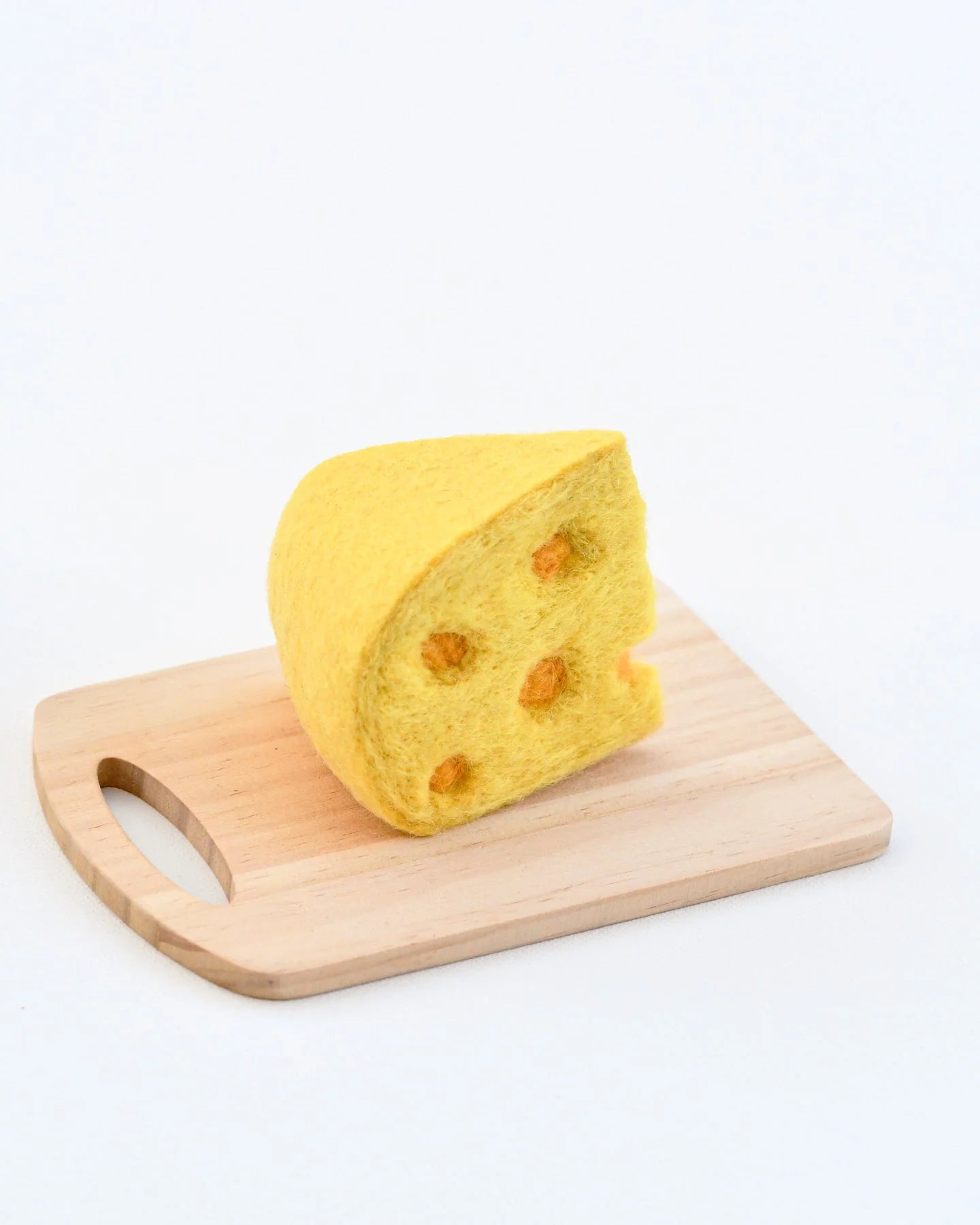 Premium Swiss Cheese Felt Play Food Set - Realistic Toy for Kids Kitchen Pretend Play, Montessori Learning & Toddler Educational Activities - Perfect for Play Kitchen, Daycare & Preschool Classroom