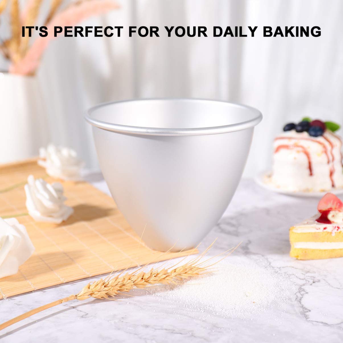 8 Inch Doll Cake Pan - Nonstick Aluminum Baking Mold for Doll Skirt Cakes, Puddings & Valentine's Day Desserts - Reusable Alloy Cupcake Molds for Baking, Party Decorations & Special Occasions