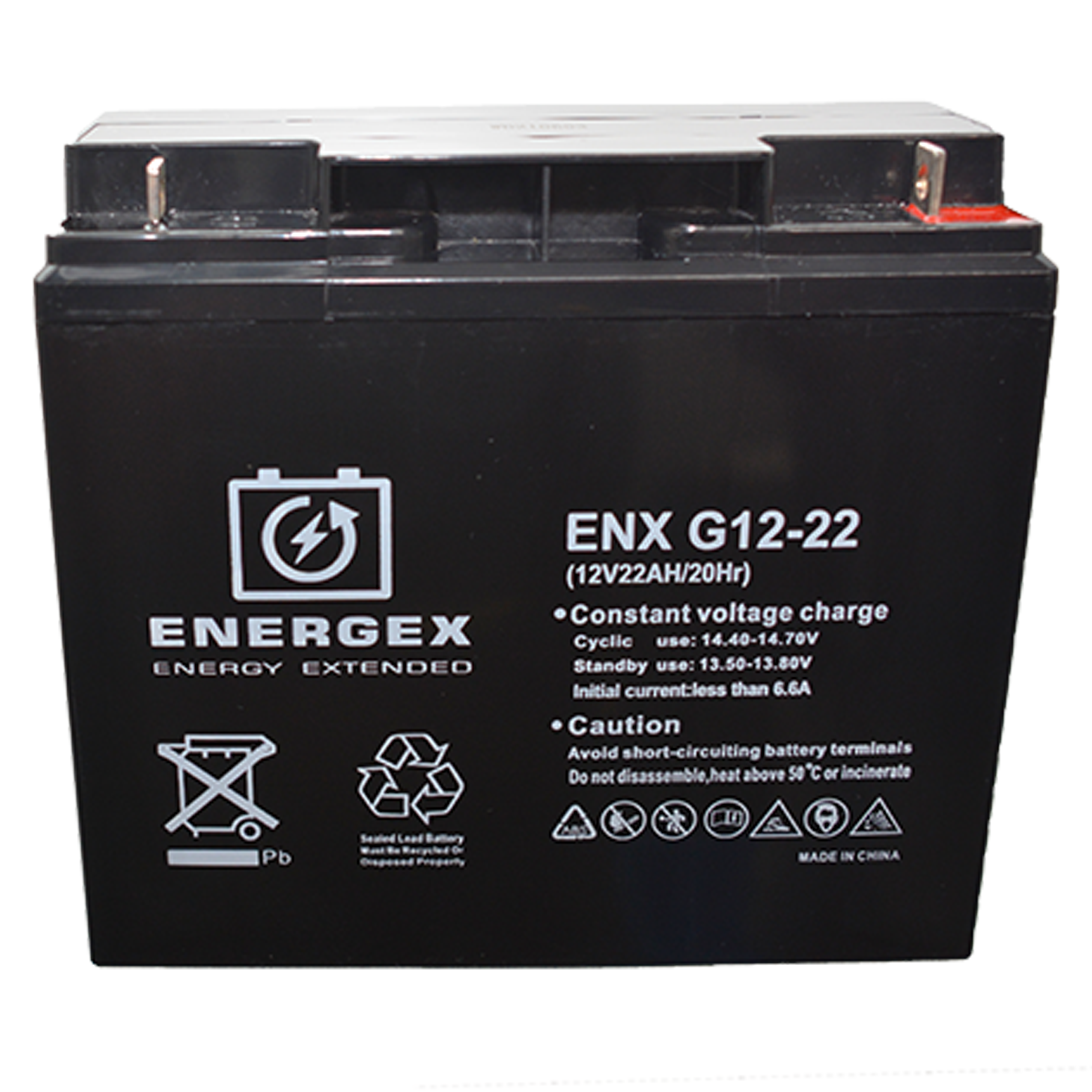 Energex 12V 22Ah Deep Cycle Gel Battery - Reliable Power for RVs, Solar Systems, Marine & Off-Grid Applications