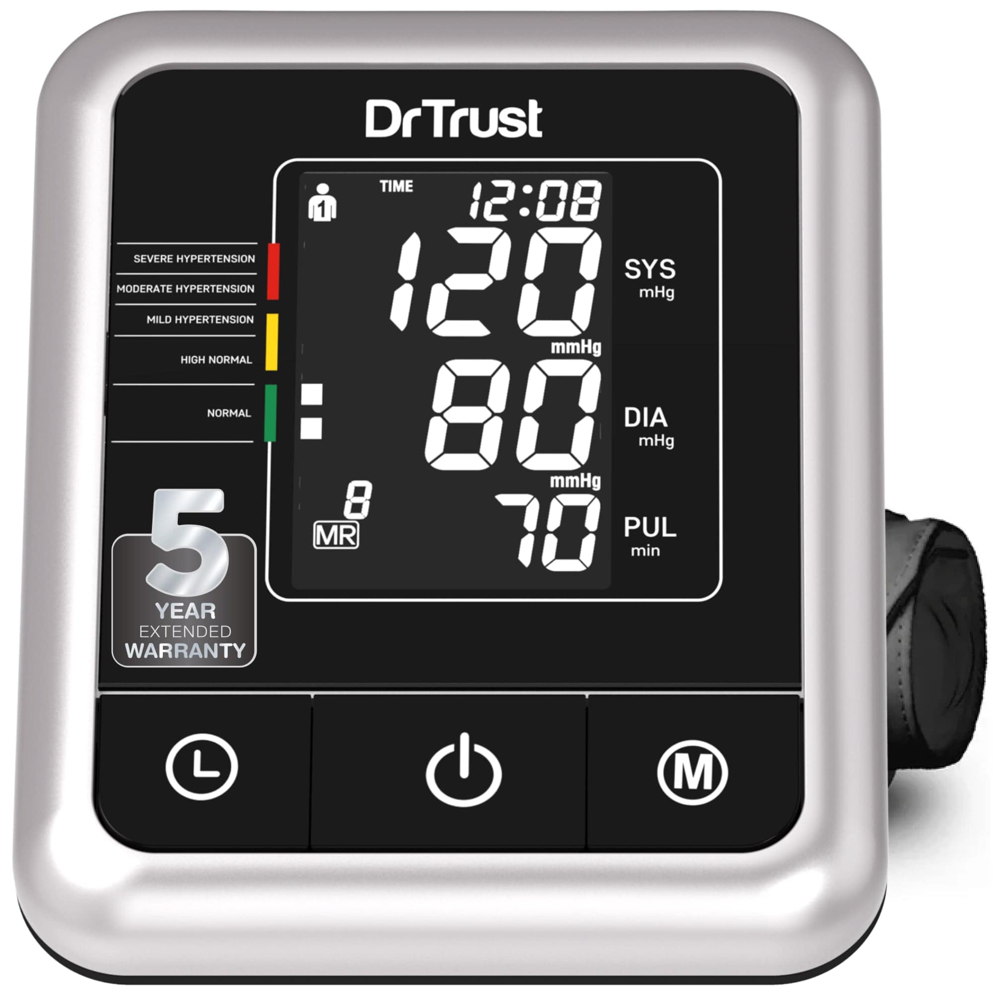 Dr Trust USA Galaxy Digital Blood Pressure Monitor - Accurate BP Machine with Large Display for Home Use - Ideal for Daily Health Monitoring & Heart Care