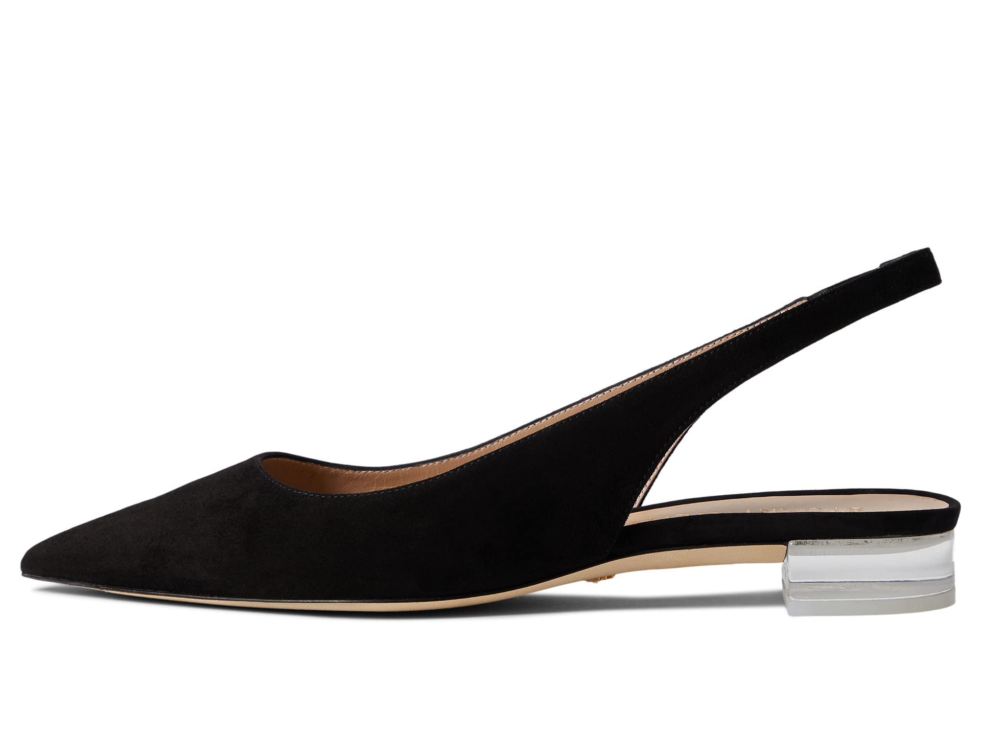 Stuart Weitzman Women's Stuart Lucite Slingback Heels - Elegant Clear Strappy Sandals for Weddings, Parties & Evening Events
