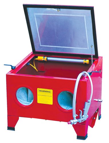 ATD Tools 8400 Bench Top Steel Blast Cabinet - Heavy Duty Sandblasting Cabinet for Metal Cleaning & Surface Preparation | Perfect for Automotive, Woodworking & DIY Projects