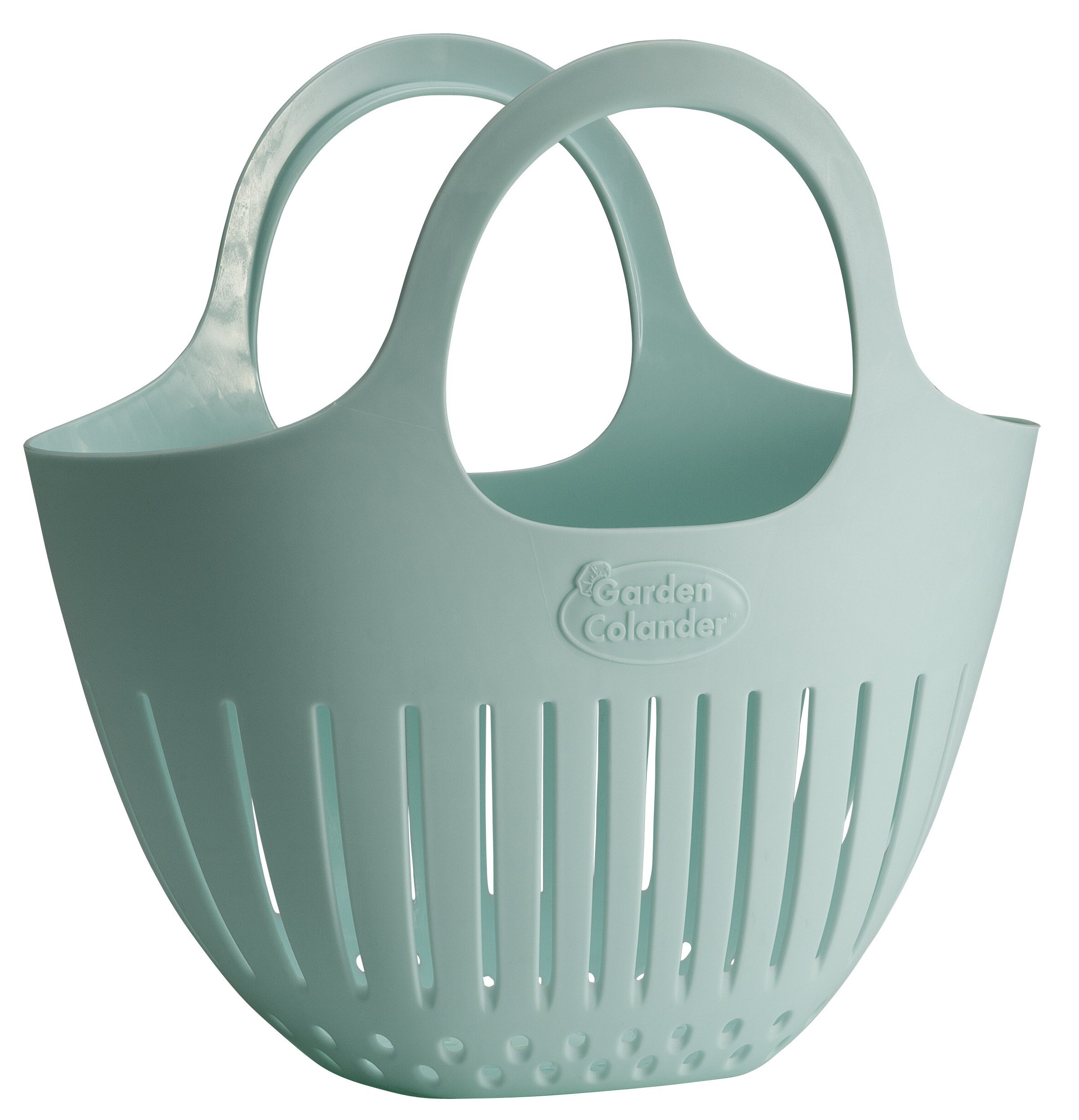 Hutzler Mini Colander - Small Kitchen Strainer Basket for Fruits, Vegetables & Pasta - Eggshell Blue - Perfect for Gardening, Cooking & Food Prep