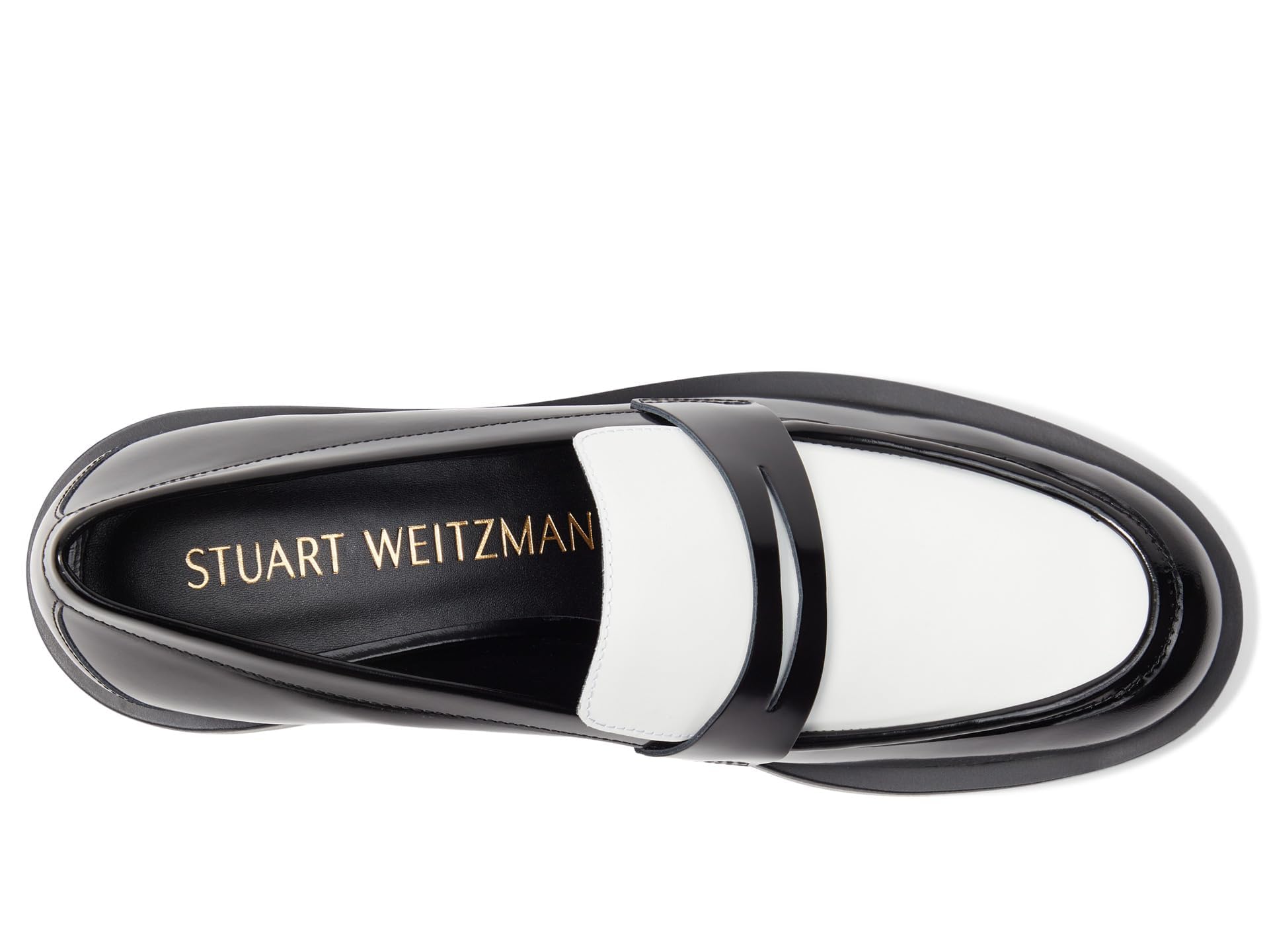 Stuart Weitzman Palmer Bold Loafer - Women's Leather Slip-On Shoes for Work & Business | Comfortable & Stylish Office Flats | Perfect for Professional Women, Business Trips & Formal Occasions