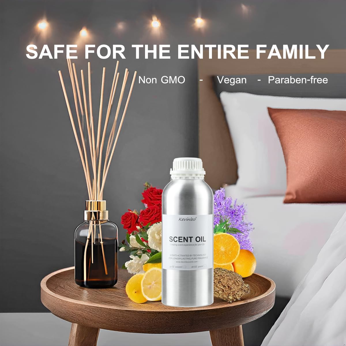 Premium Jasmine Essential Oil 32 Fl Oz (1000ml) - 100% Natural Vegan Aromatherapy Oil for Diffusers, Humidifiers & Massage - Relaxing Scent for Home Spa, Yoga, Meditation & Bedroom Air Freshener