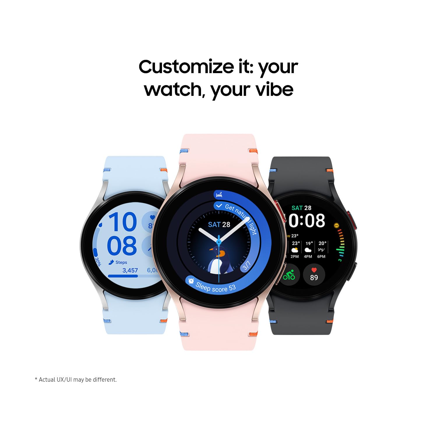 Samsung Galaxy Watch FE Smartwatch - 40mm Silver Bluetooth Fitness Tracker with Health Monitoring, 3-Year Warranty (UK Version) - Perfect for Running, Swimming & Daily Activity Tracking