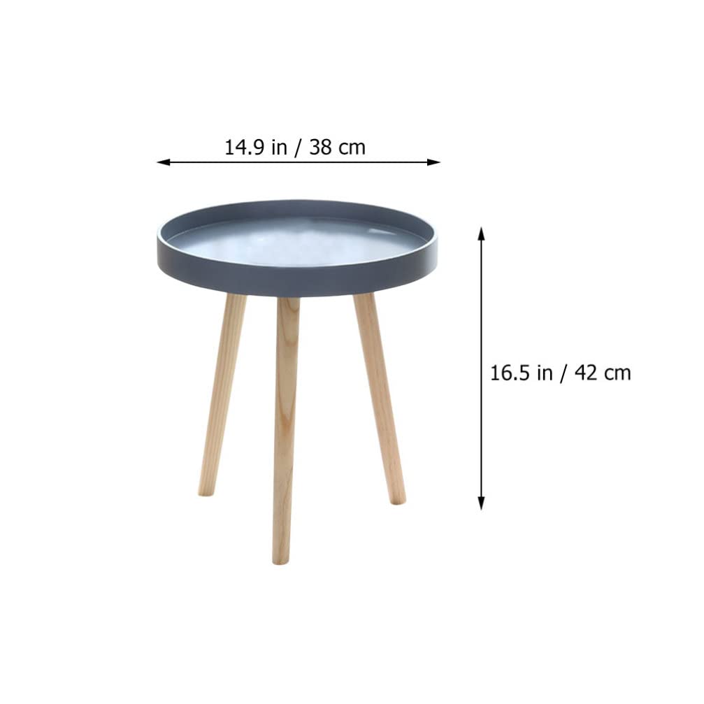 VOSAREA Small Round Side Table - Modern Nordic Style Mini Corner Table for Living Room, Bedroom & Office - Perfect as Sofa Side Table, Nightstand or Decorative Accent Table