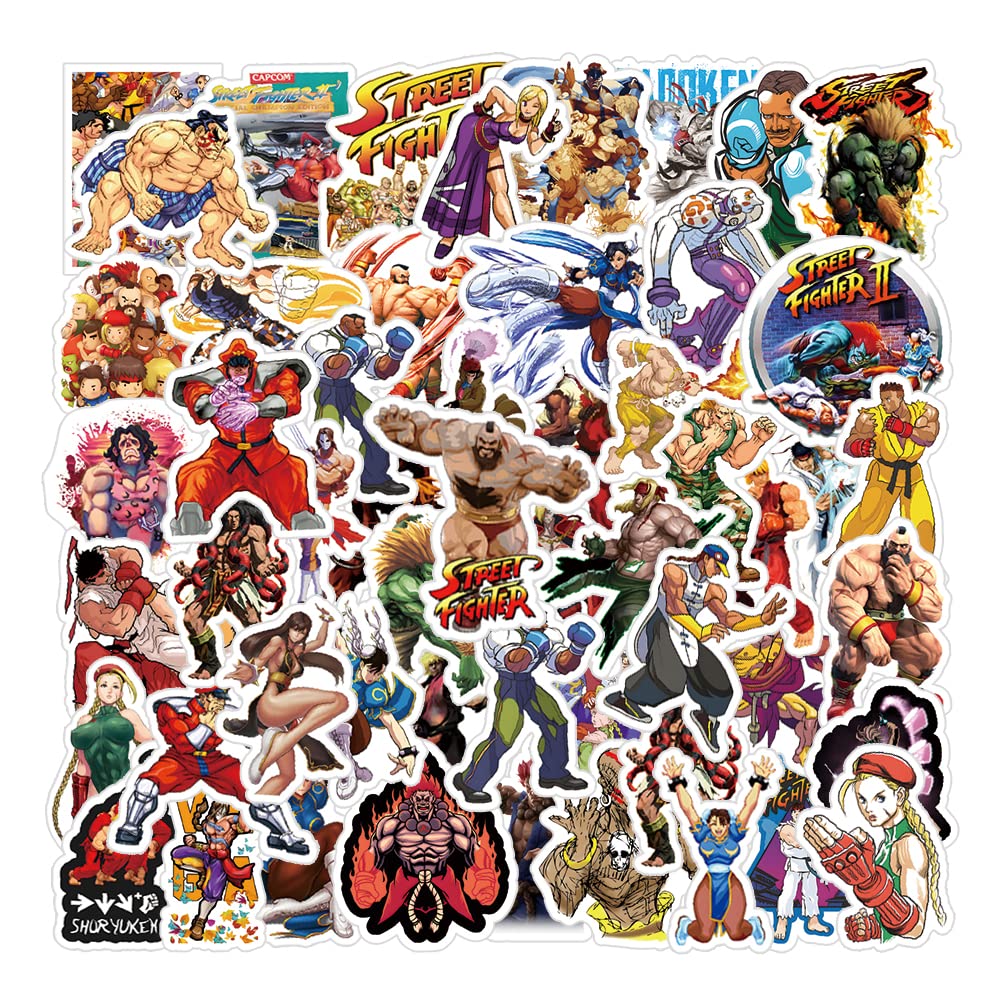 52Pcs Waterproof Vinyl Stickers for Games Merch - Decals for Water Bottles, Laptops, Phones, Skateboards & Cars - Perfect for Kids, Teens & Adults - Great for Party Decorations, Favors & DIY Projects