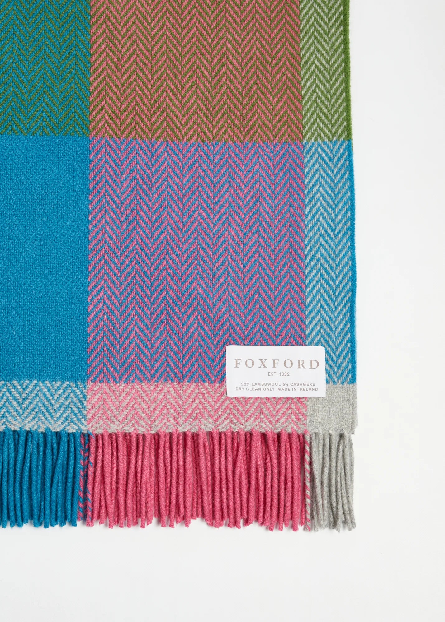 Foxford Premium Cashmere and Lambswool Throw Blanket - Ultra Soft & Luxurious Winter Wrap for Sofa, Bed, and Travel - Perfect Gift for Home Decor & Cozy Nights